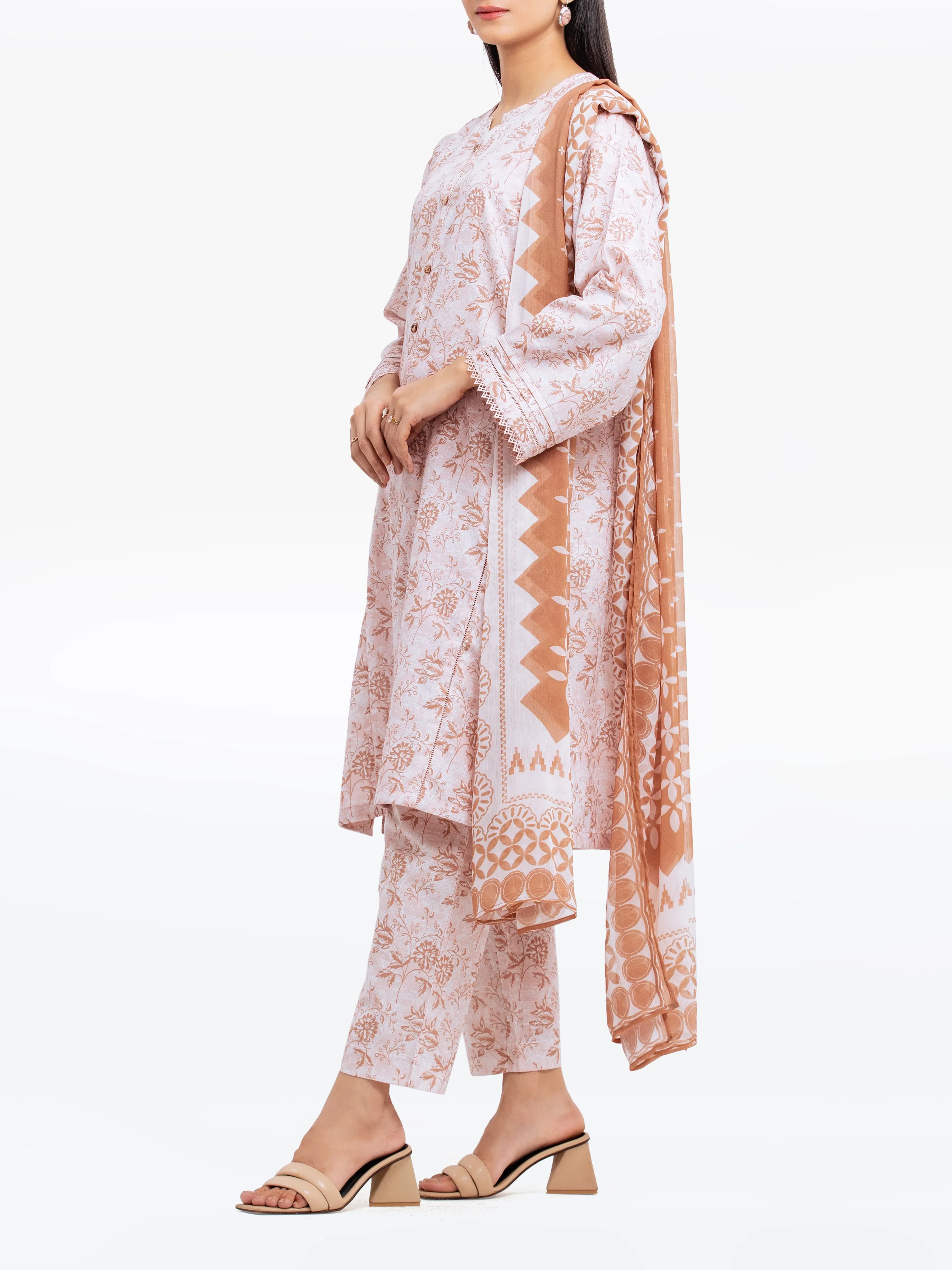 Pret Printed Khaddar Suit - EWTKP24-81494-3P - Image 5