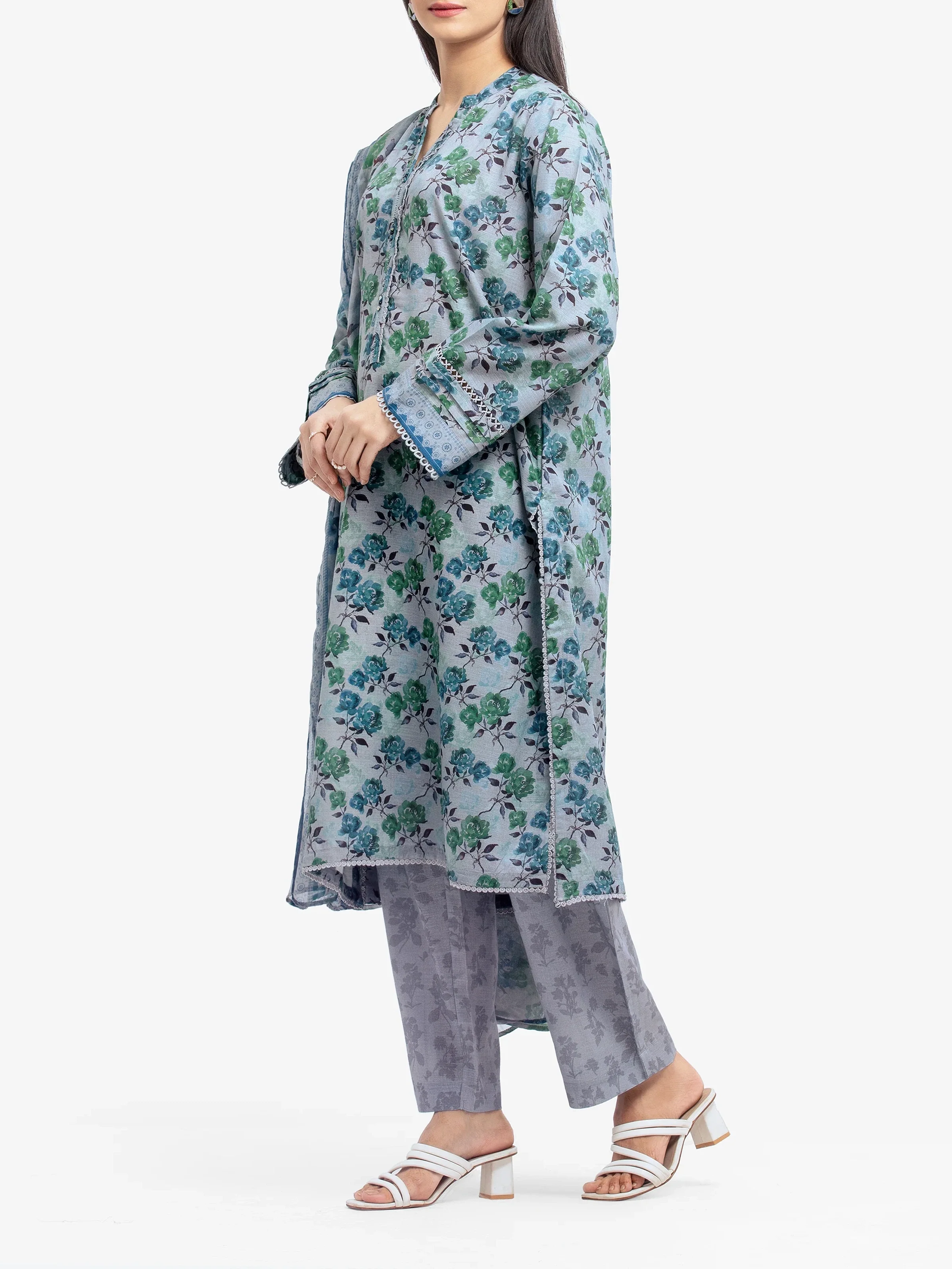 Pret Printed Khaddar Suit - EWTKP24-81495-3P - Image 4