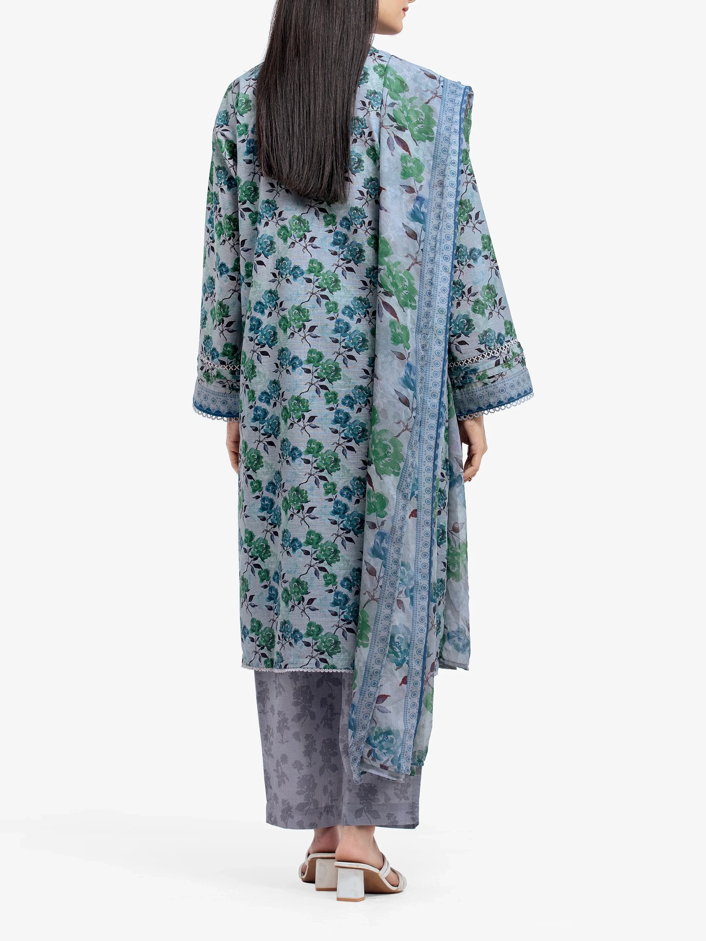 Pret Printed Khaddar Suit - EWTKP24-81495-3P - Image 5