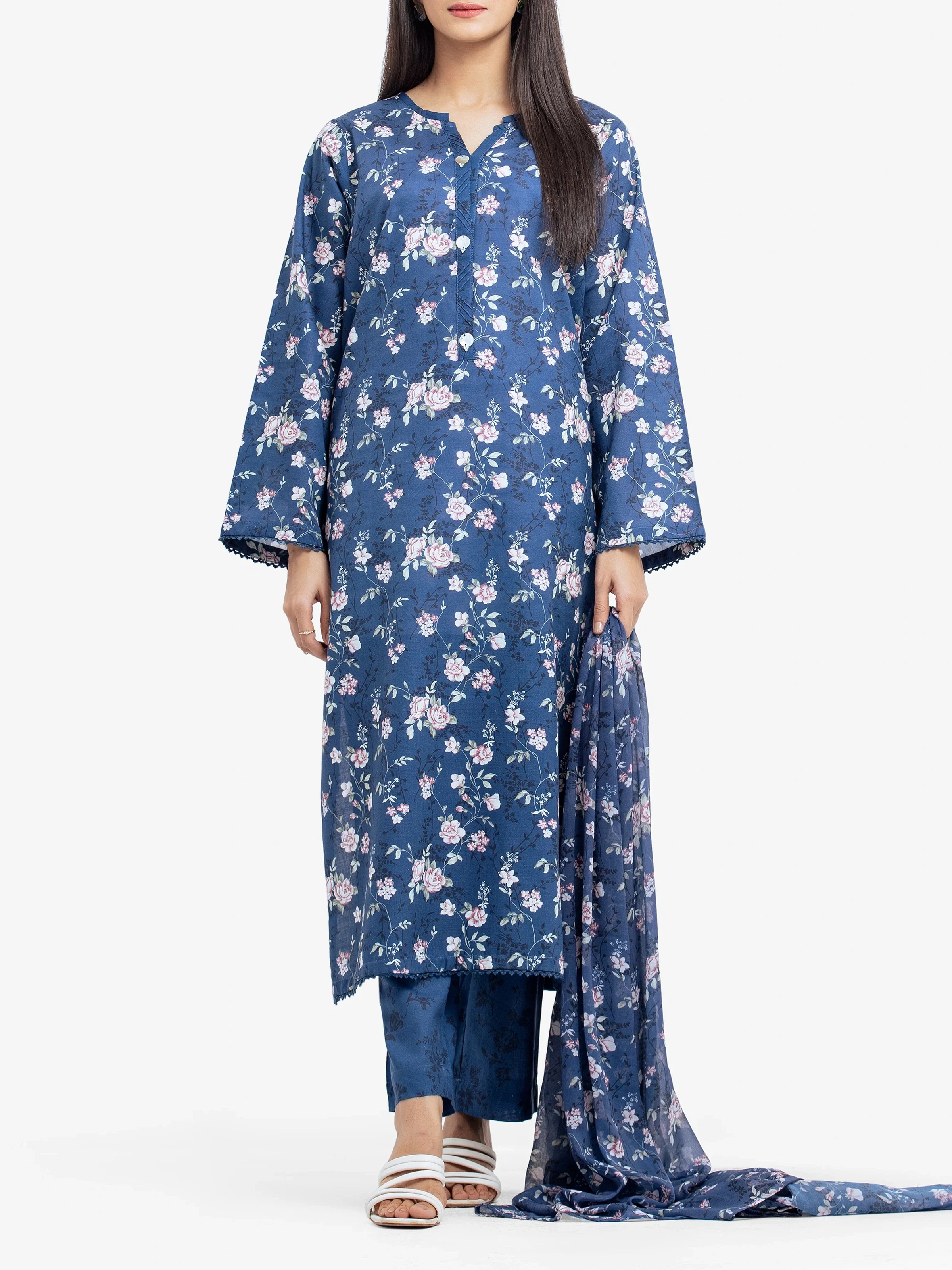 Pret Printed Khaddar Suit - EWTKP24-81496-3P