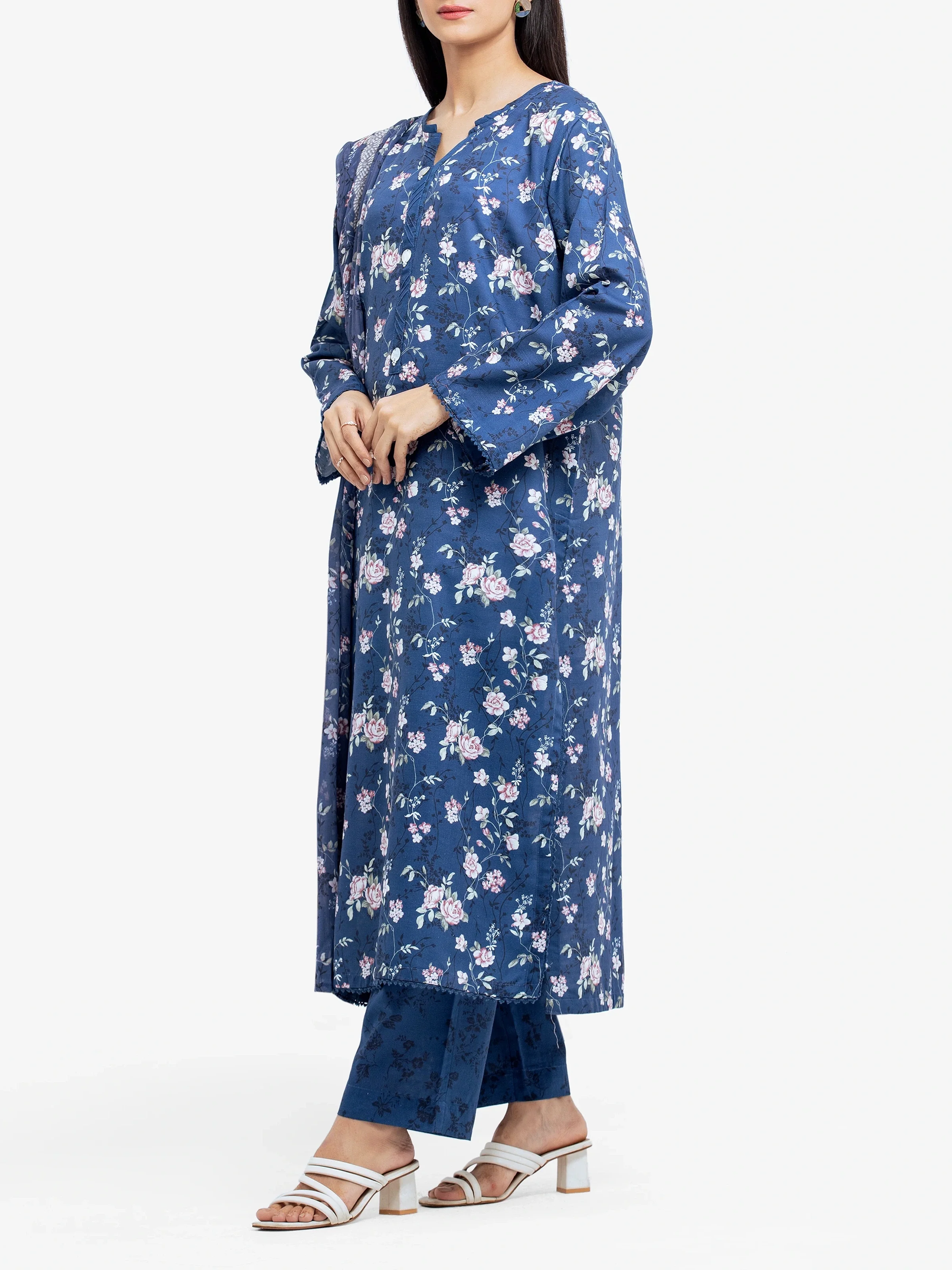 Pret Printed Khaddar Suit - EWTKP24-81496-3P - Image 4