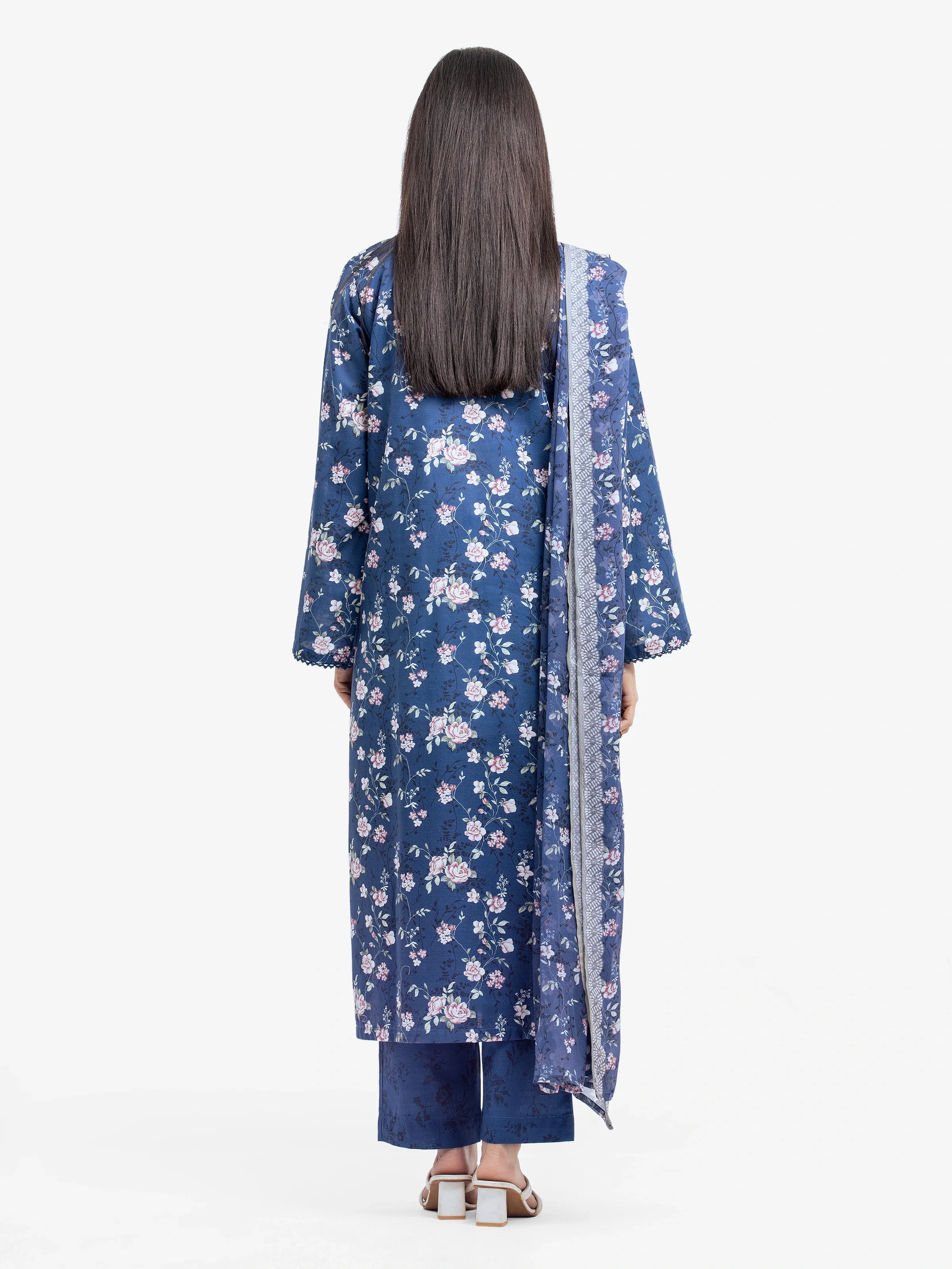 Pret Printed Khaddar Suit - EWTKP24-81496-3P - Image 5