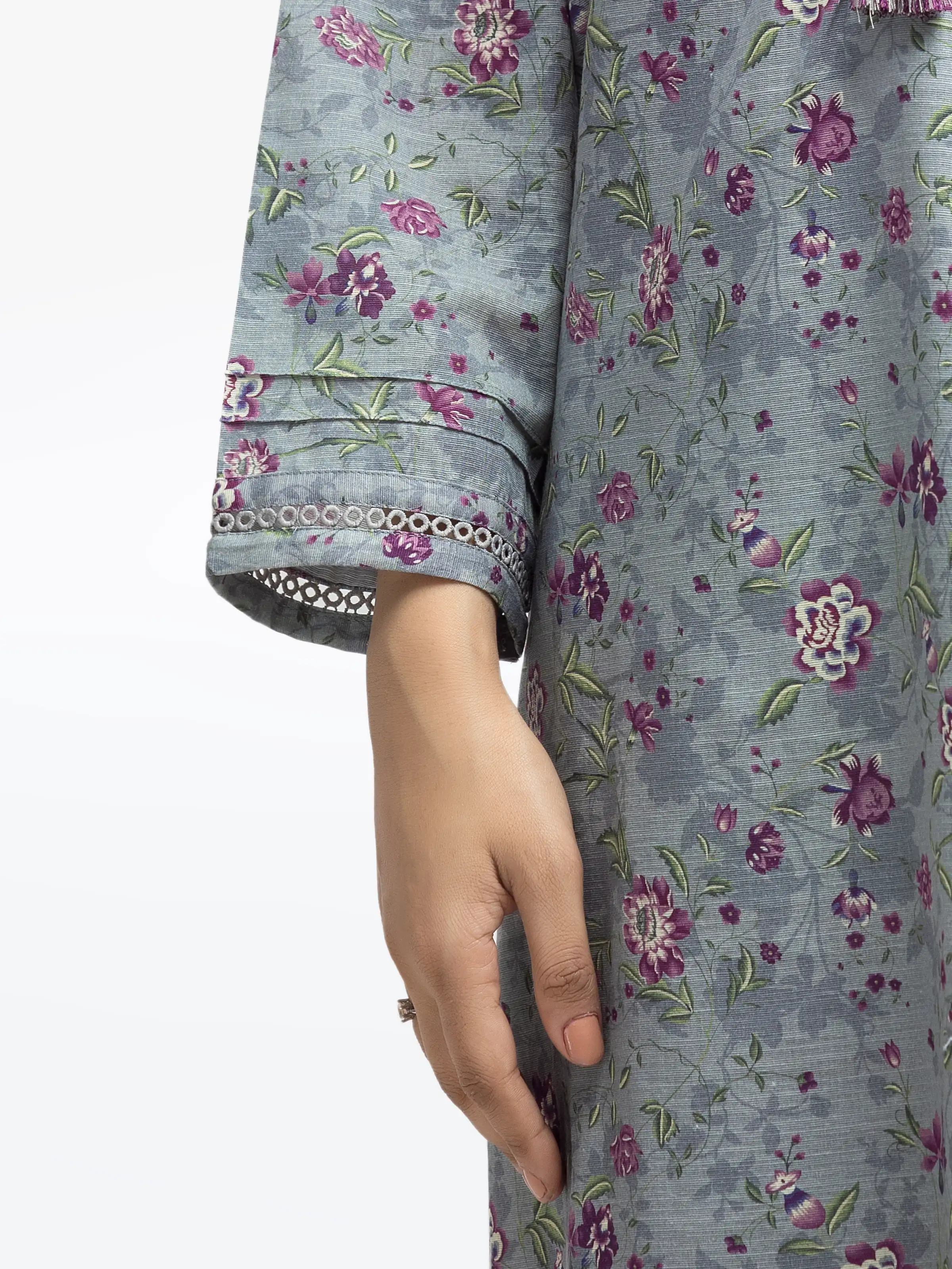 Pret Printed Khaddar Suit - EWTKP24-81497-3P - Image 4