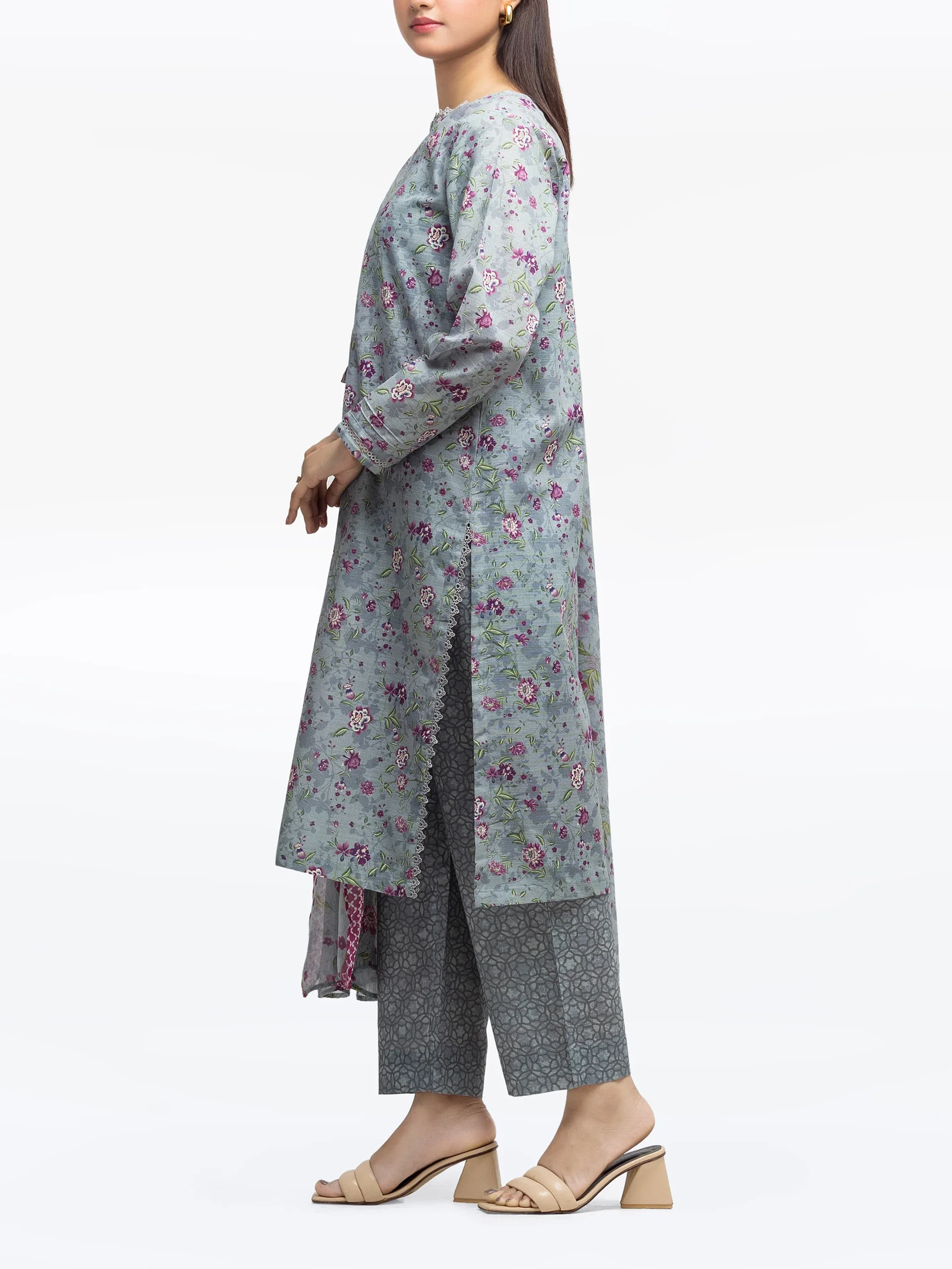 Pret Printed Khaddar Suit - EWTKP24-81497-3P - Image 5
