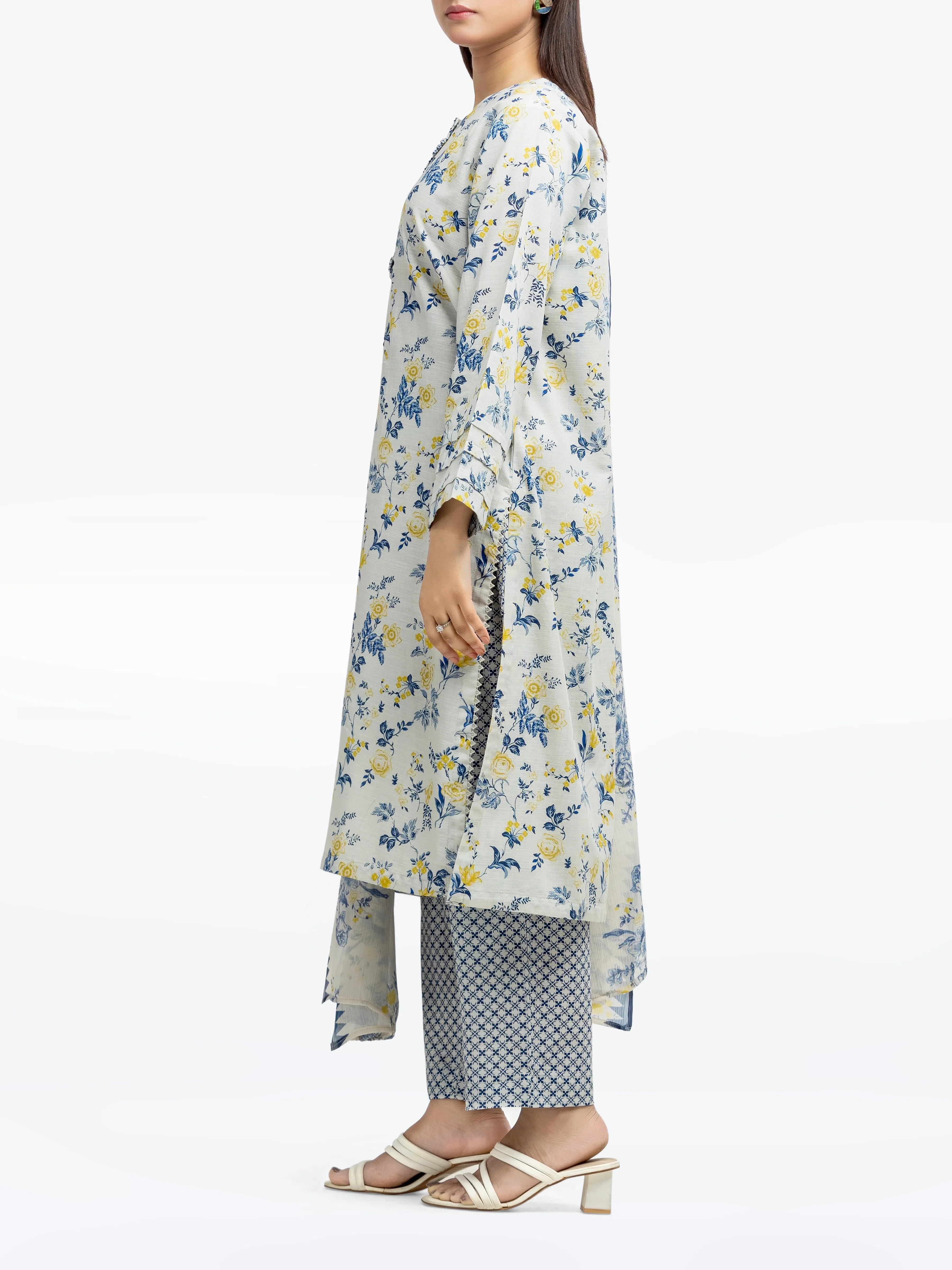 Pret Printed Khaddar Suit - EWTKP24-81498-3P - Image 4