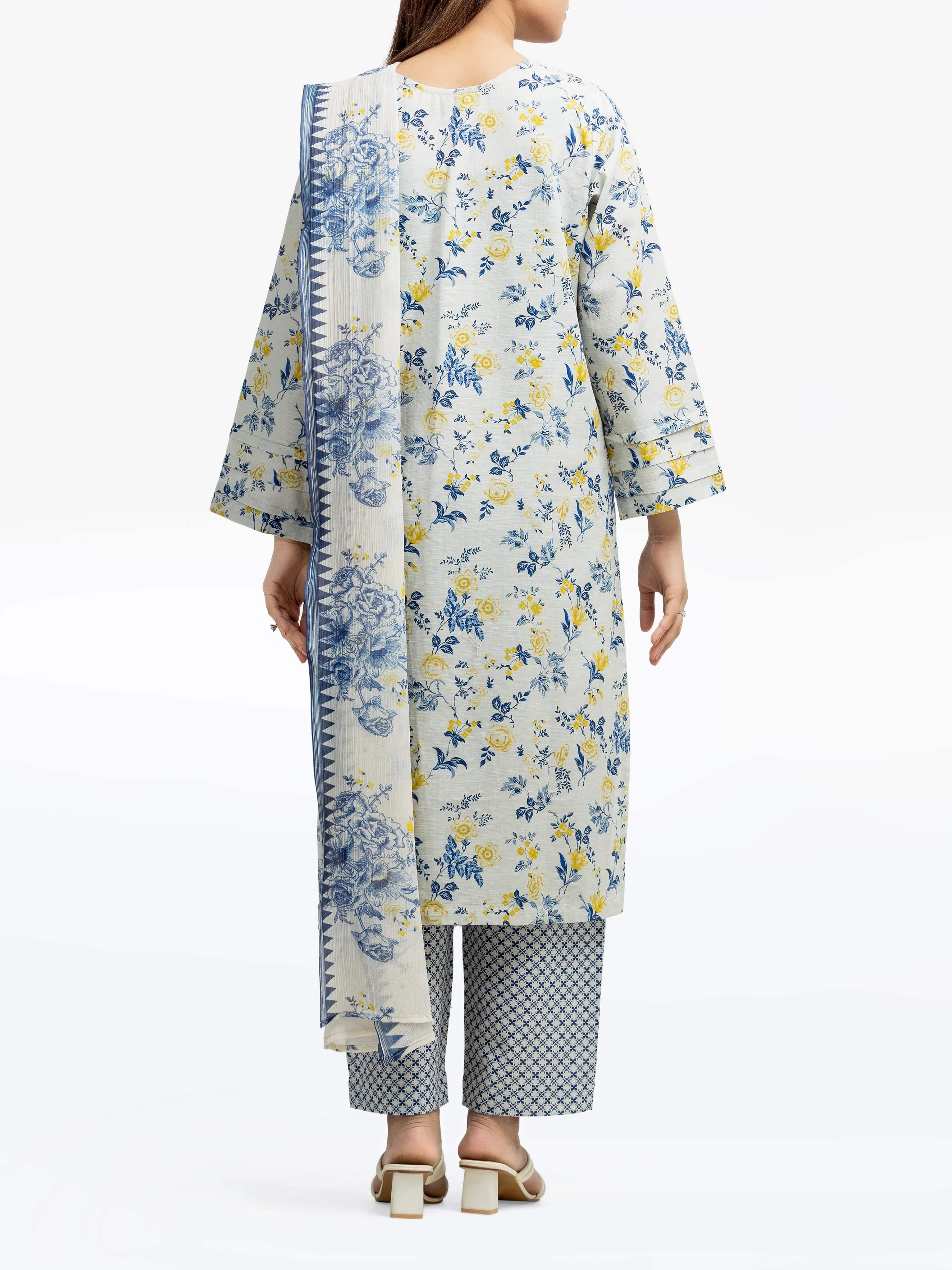 Pret Printed Khaddar Suit - EWTKP24-81498-3P - Image 5