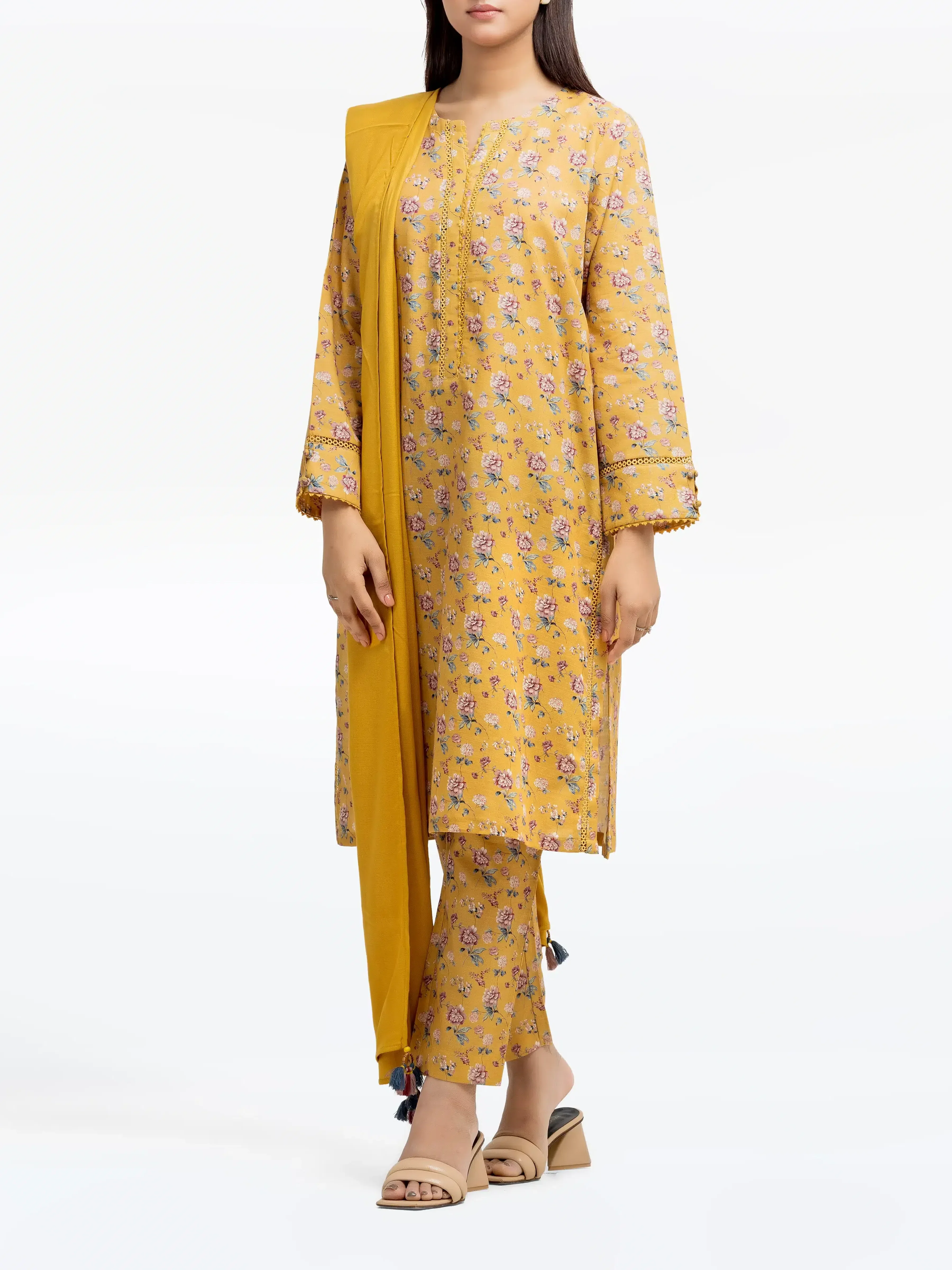 Pret Printed Khaddar Suit - EWTKP24-81520-3P