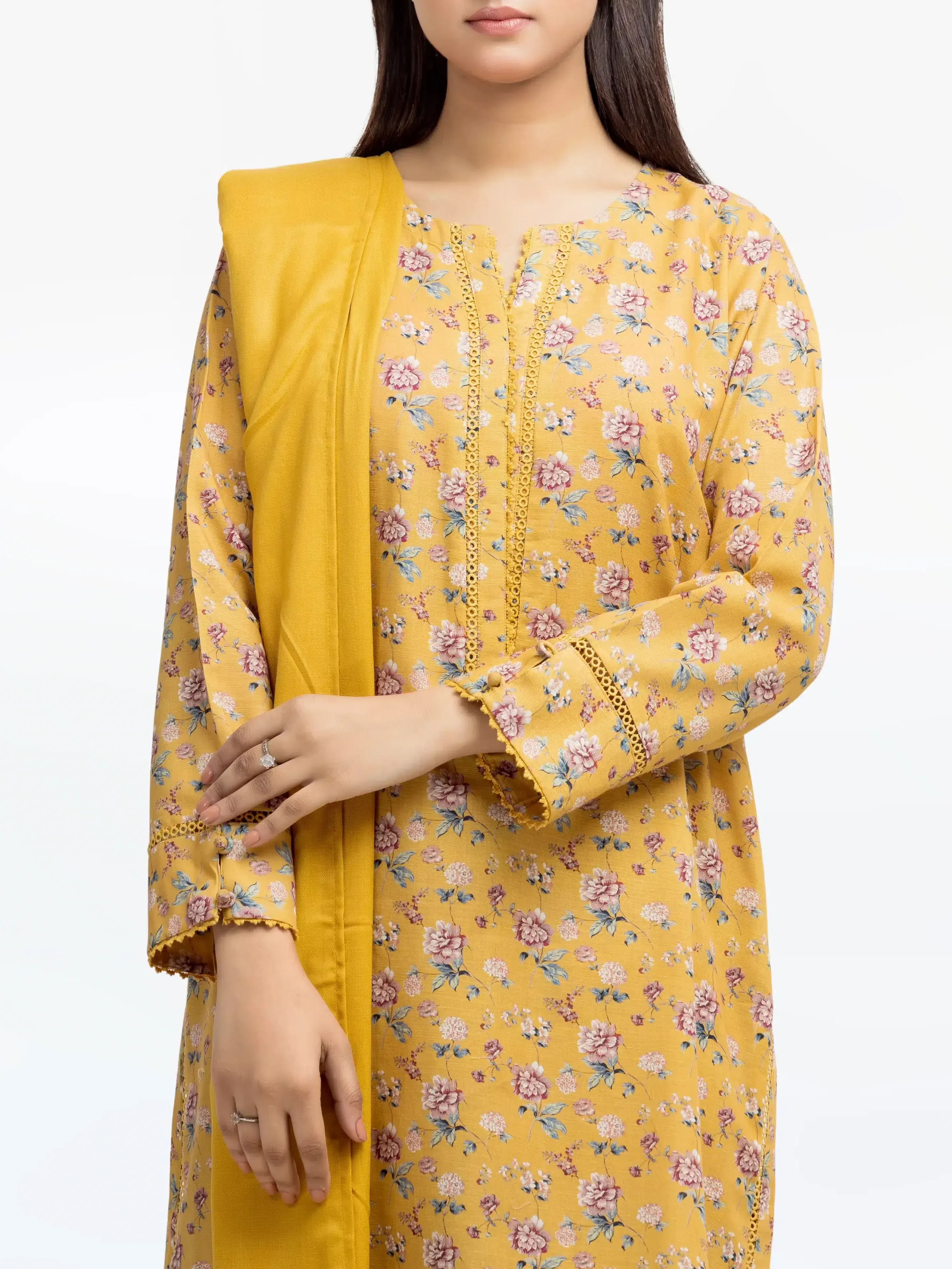 Pret Printed Khaddar Suit - EWTKP24-81520-3P - Image 2