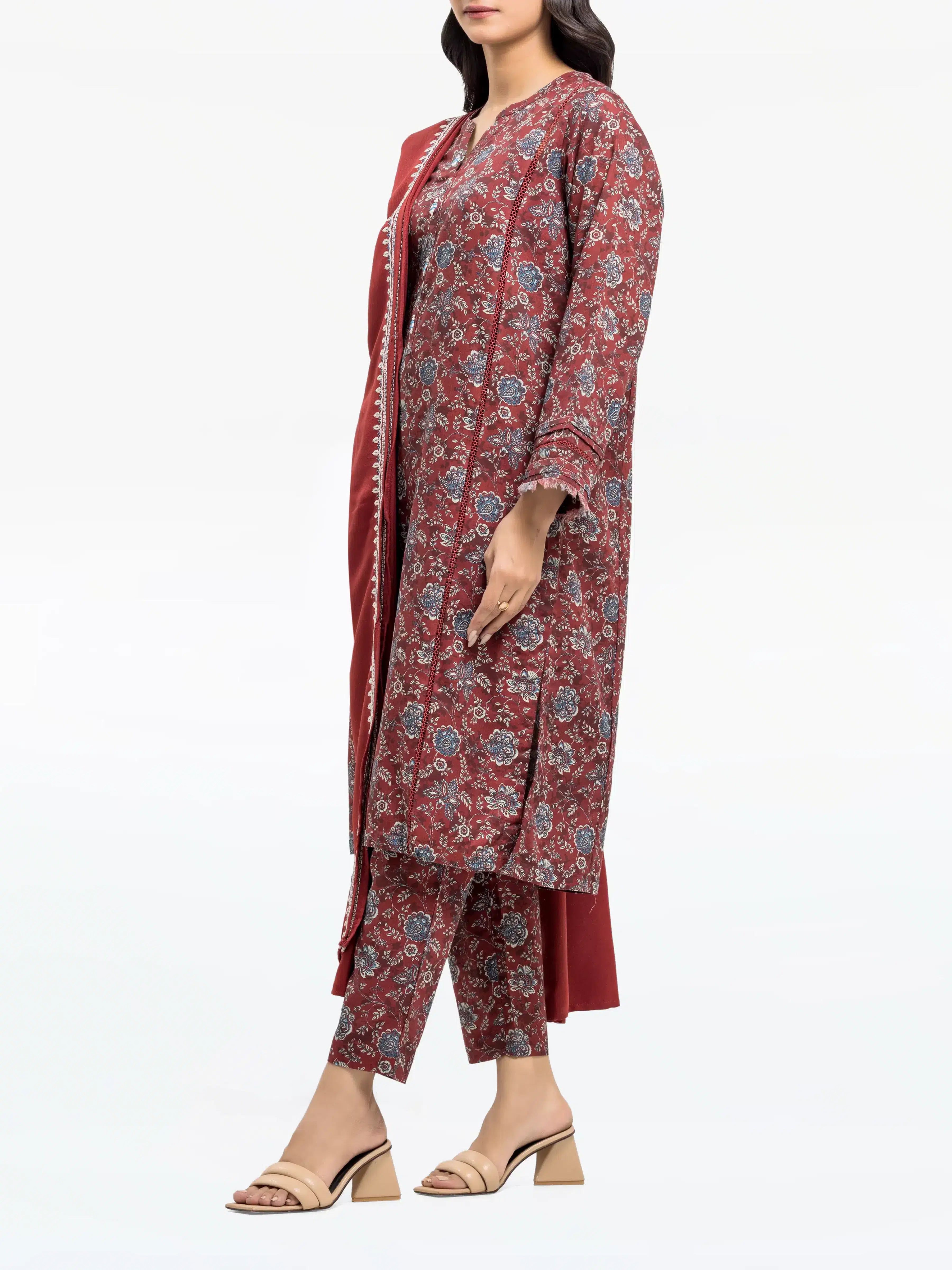 Pret Printed Khaddar Suit - EWTKP24-81523-3P - Image 5