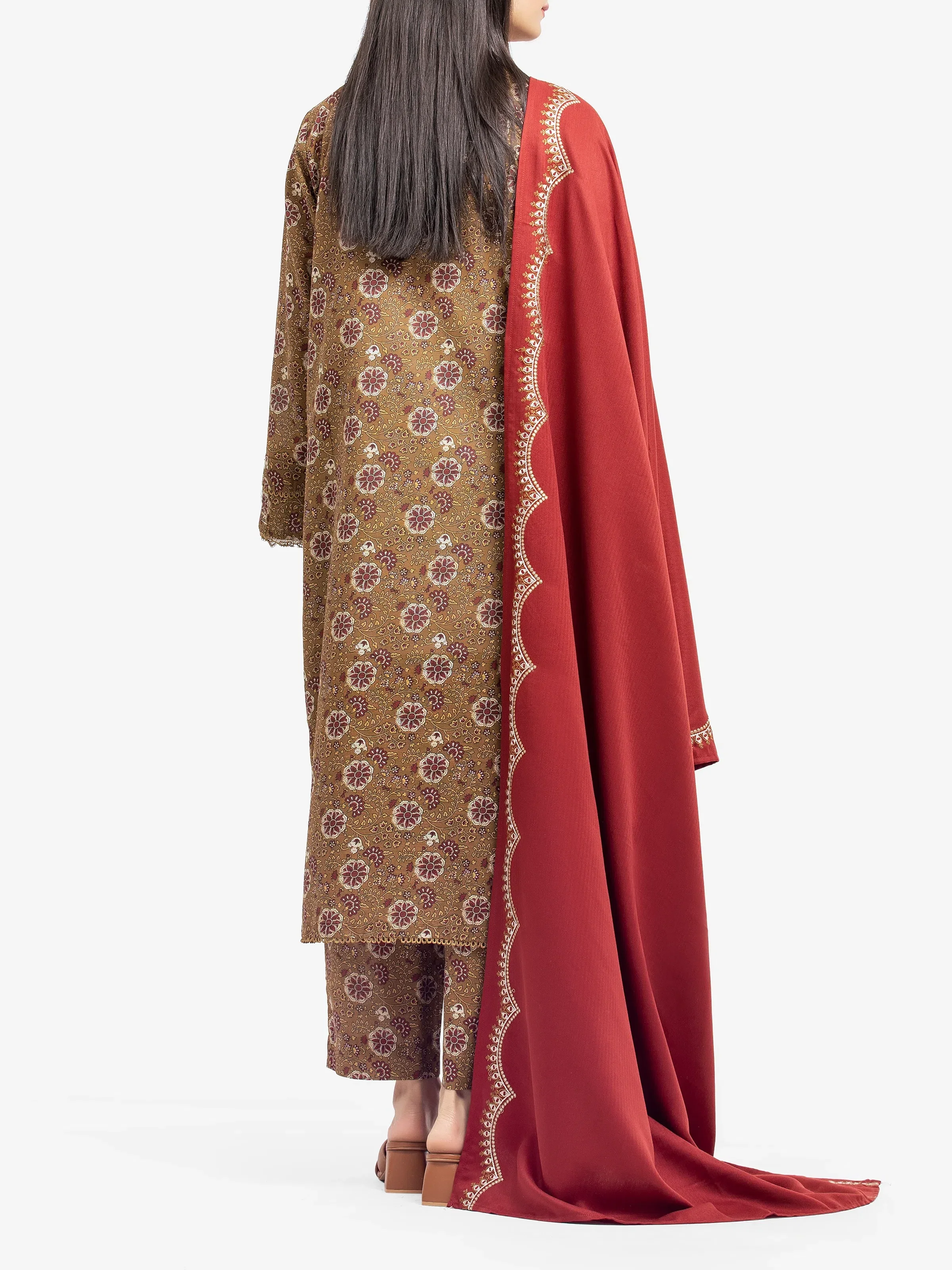 Pret Printed Khaddar Suit - EWTKP24-81525-3P - Image 5