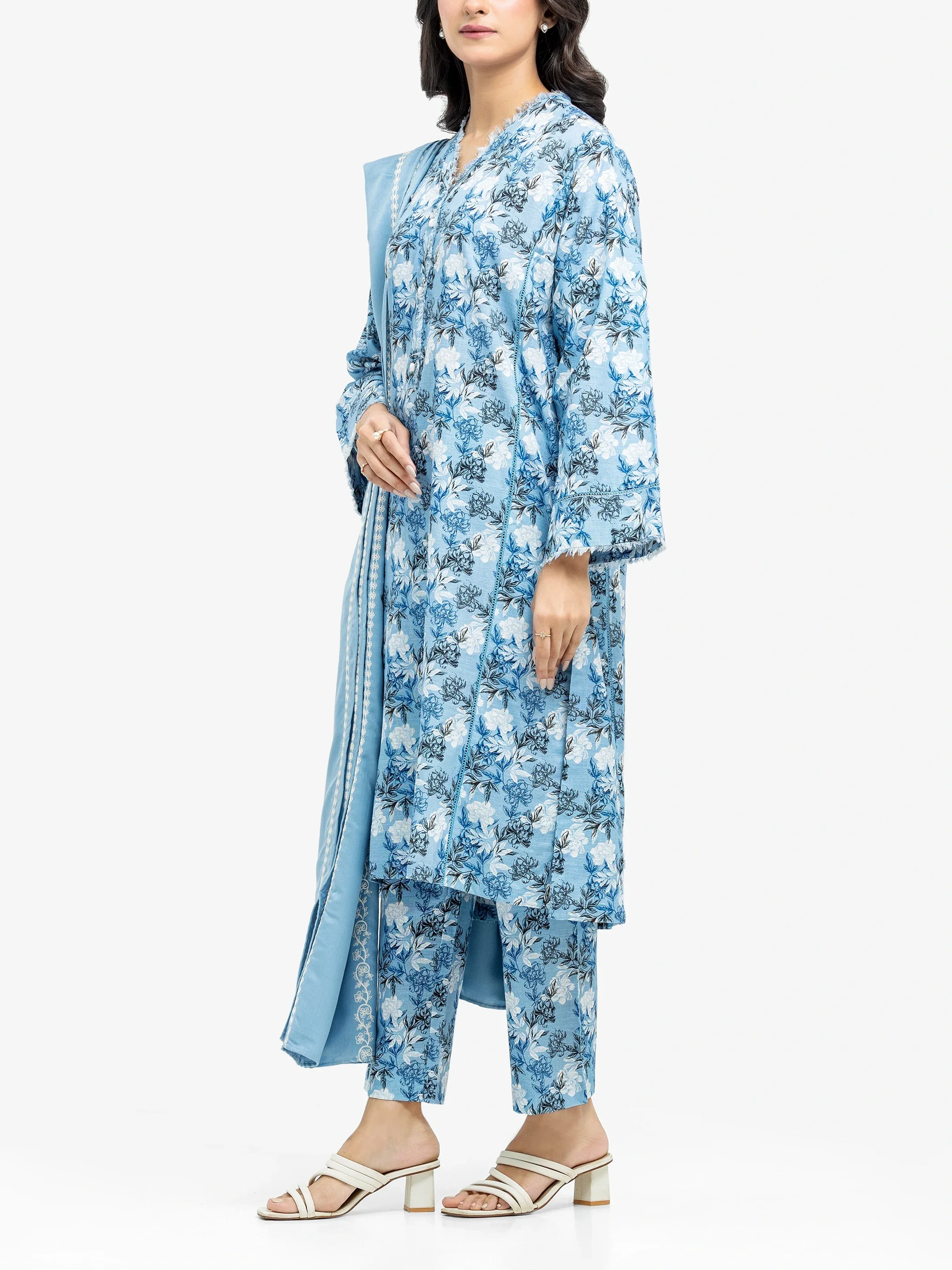 Pret Printed Khaddar Suit - EWTKP24-81526-3P - Image 4