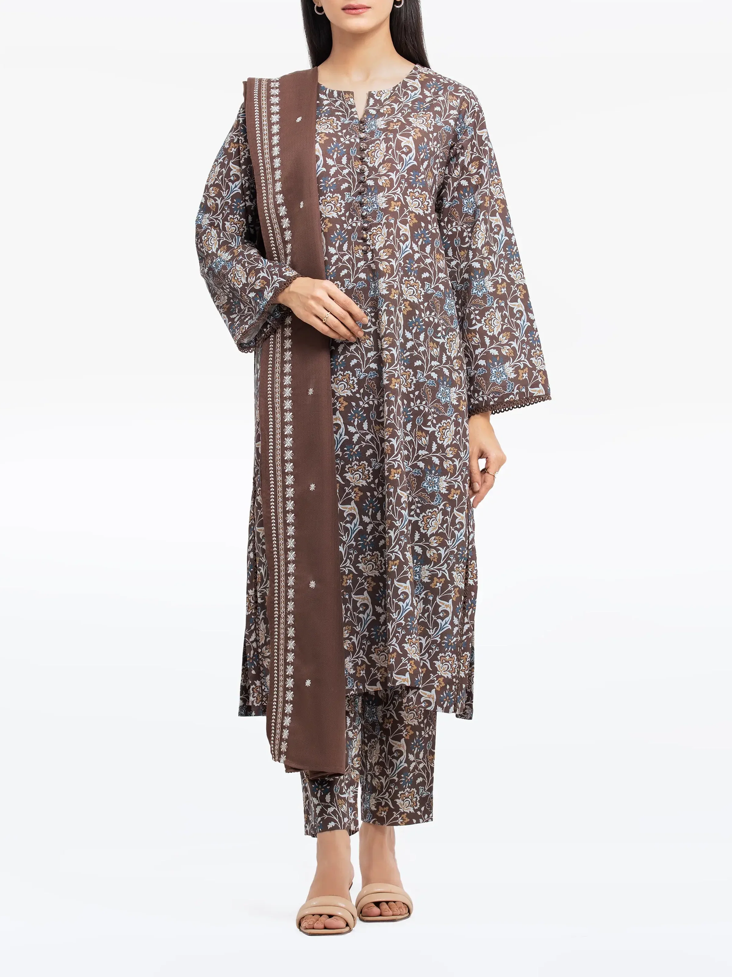 Pret Printed Khaddar Suit - EWTKP24-81527-3P