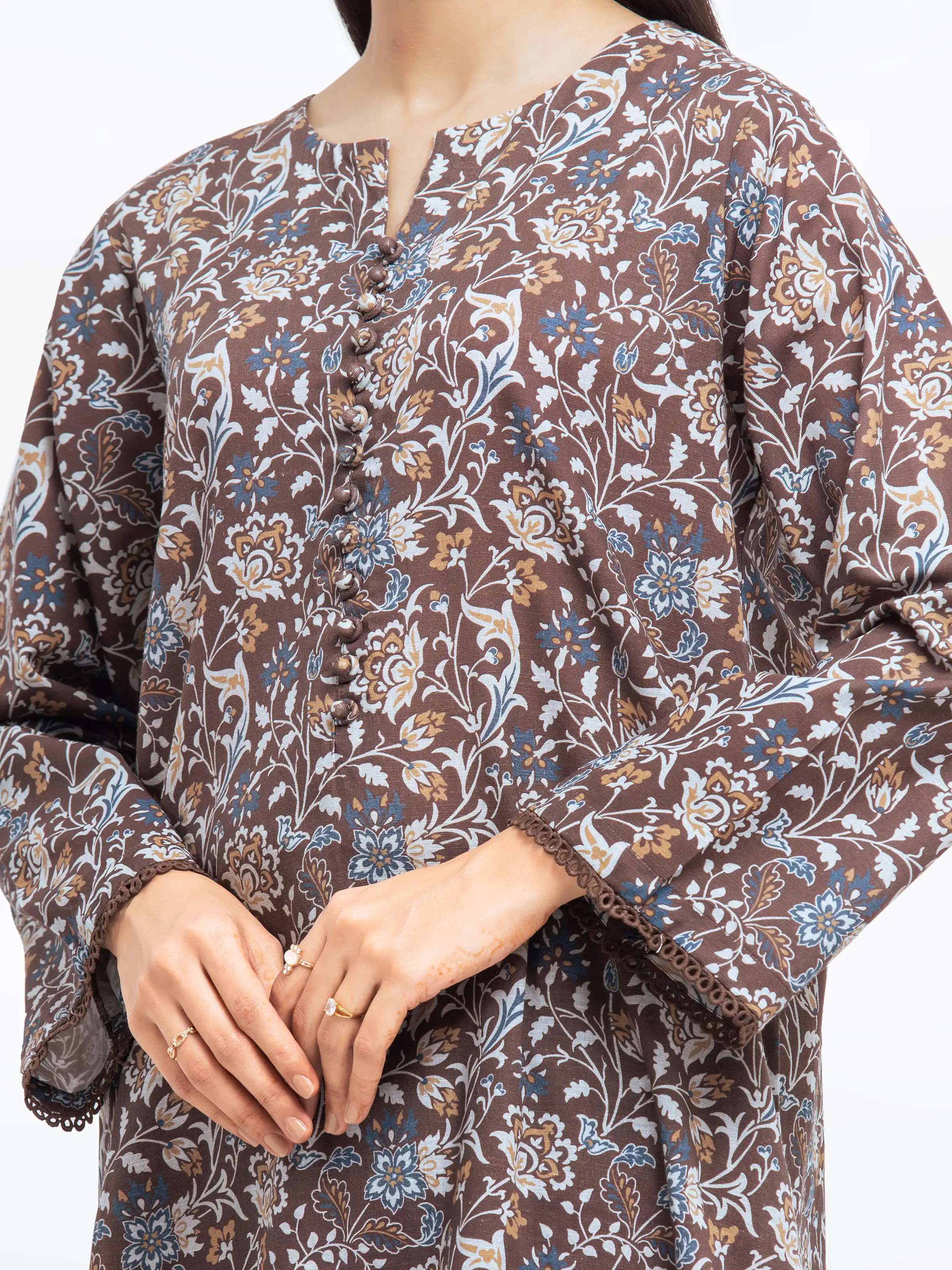 Pret Printed Khaddar Suit - EWTKP24-81527-3P - Image 3