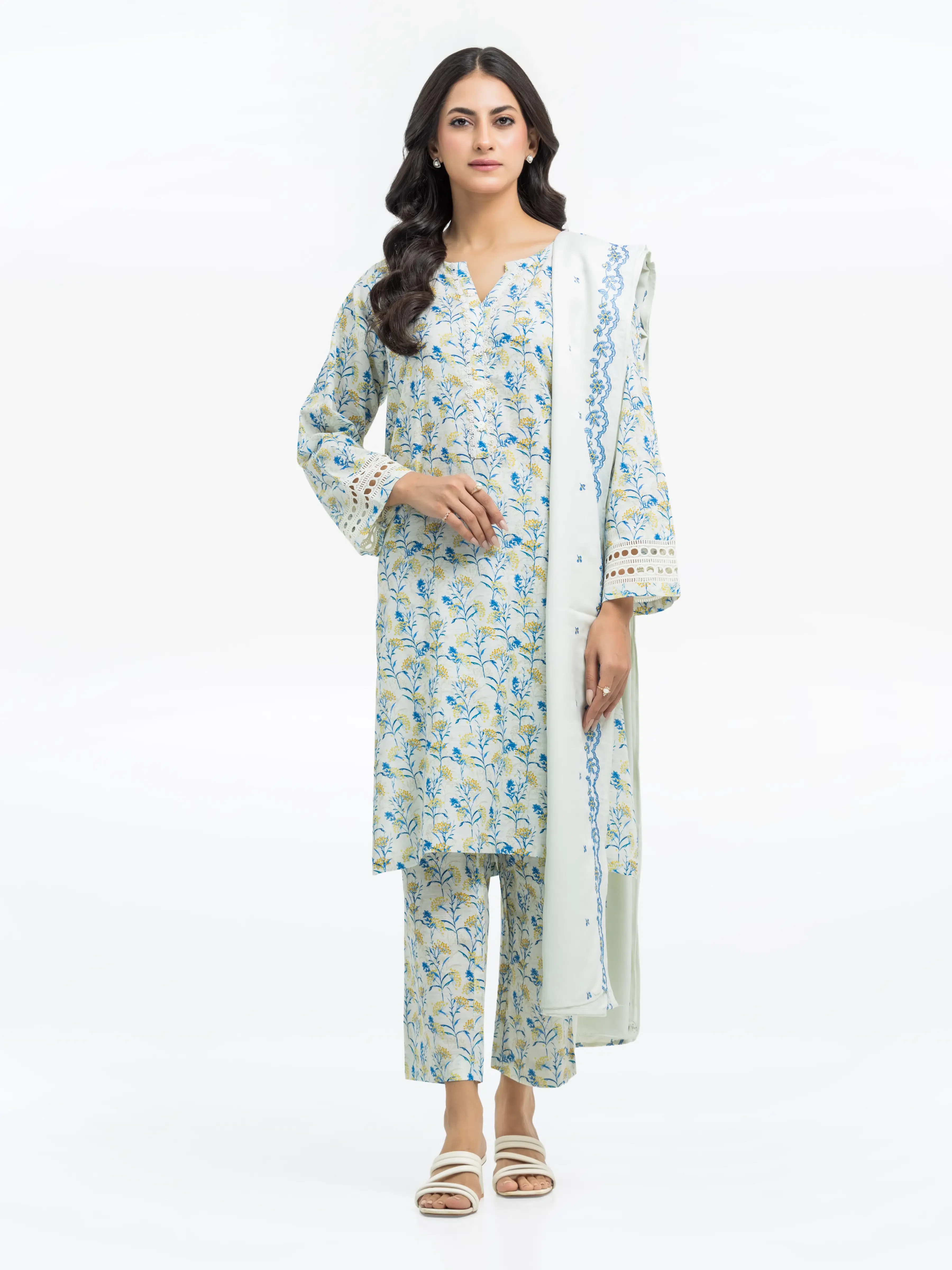 Pret Printed Khaddar Suit - EWTKP24-81529-3P