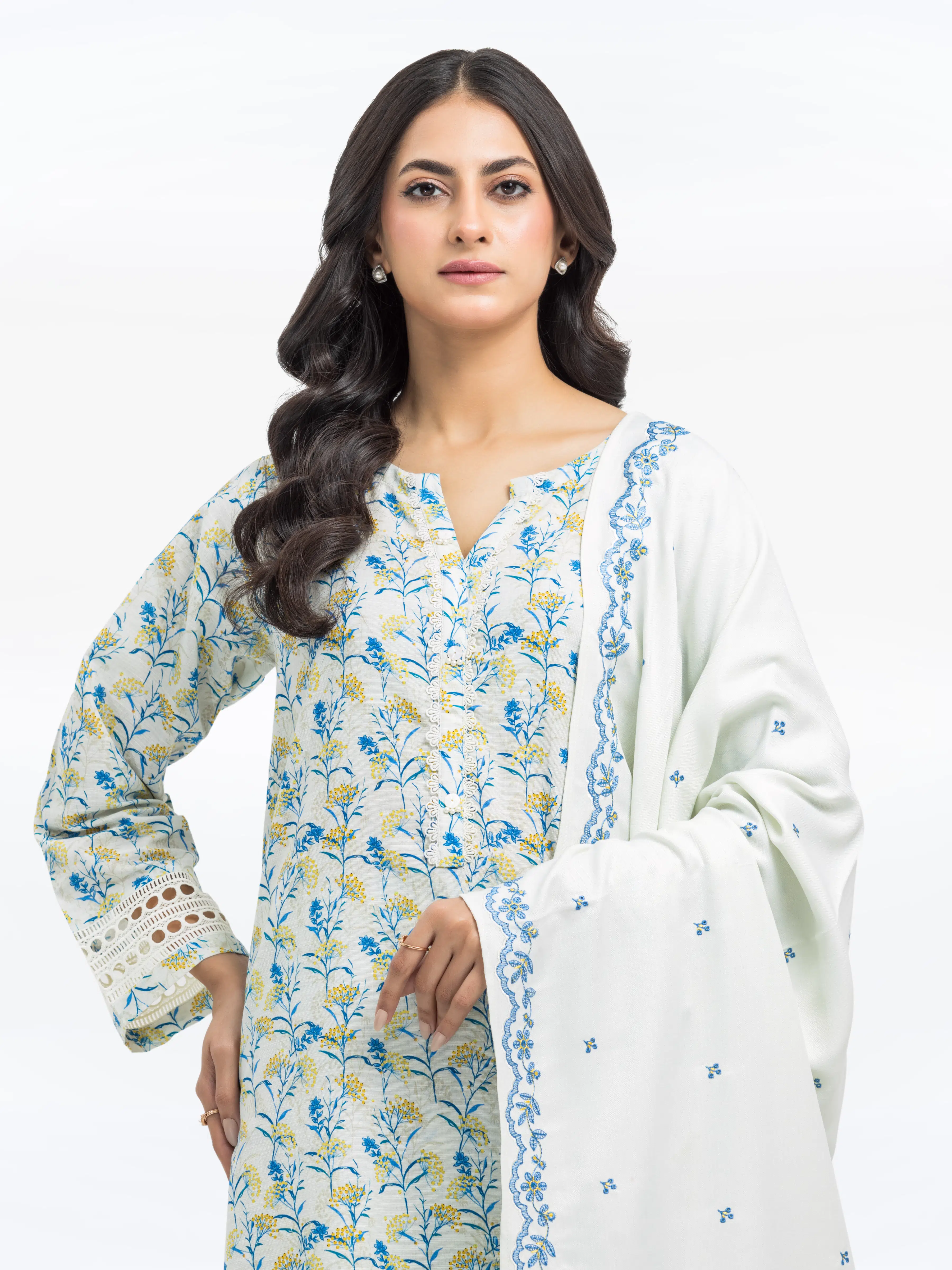Pret Printed Khaddar Suit - EWTKP24-81529-3P - Image 2