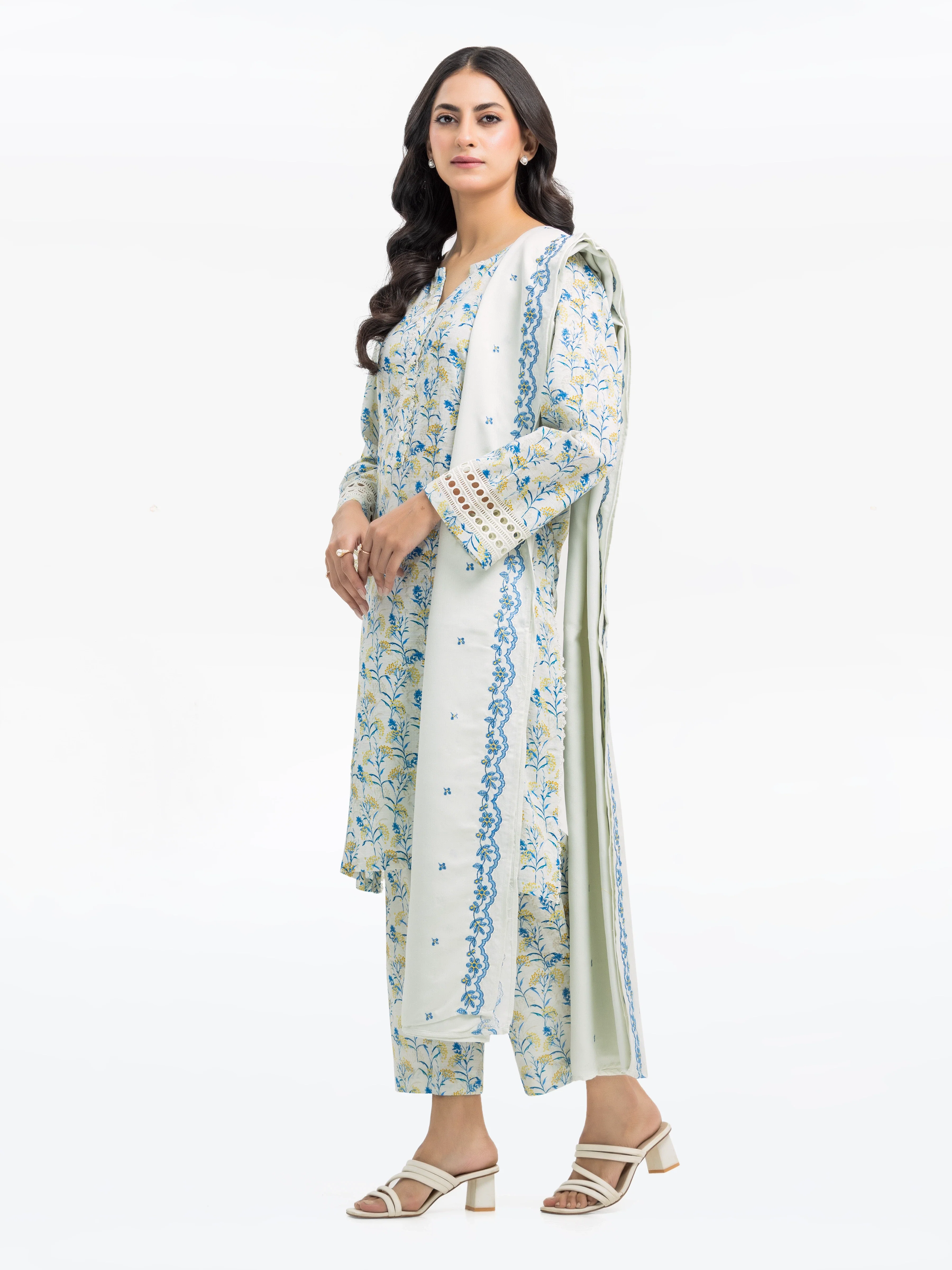 Pret Printed Khaddar Suit - EWTKP24-81529-3P - Image 5