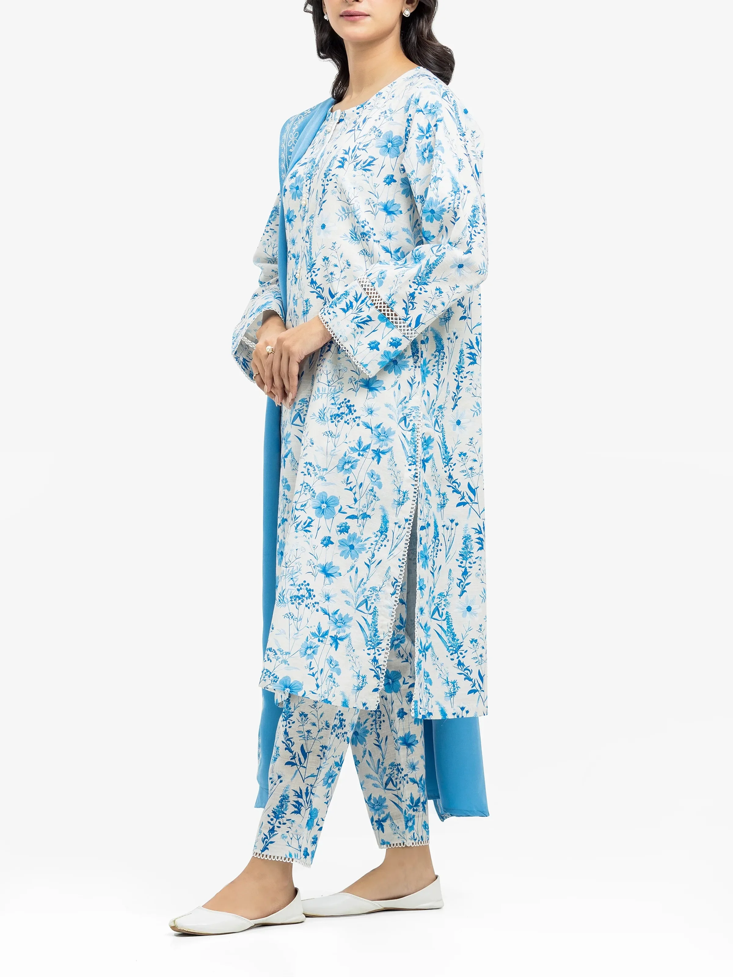 Pret Printed Khaddar Suit - EWTKP24-81530-3P - Image 4