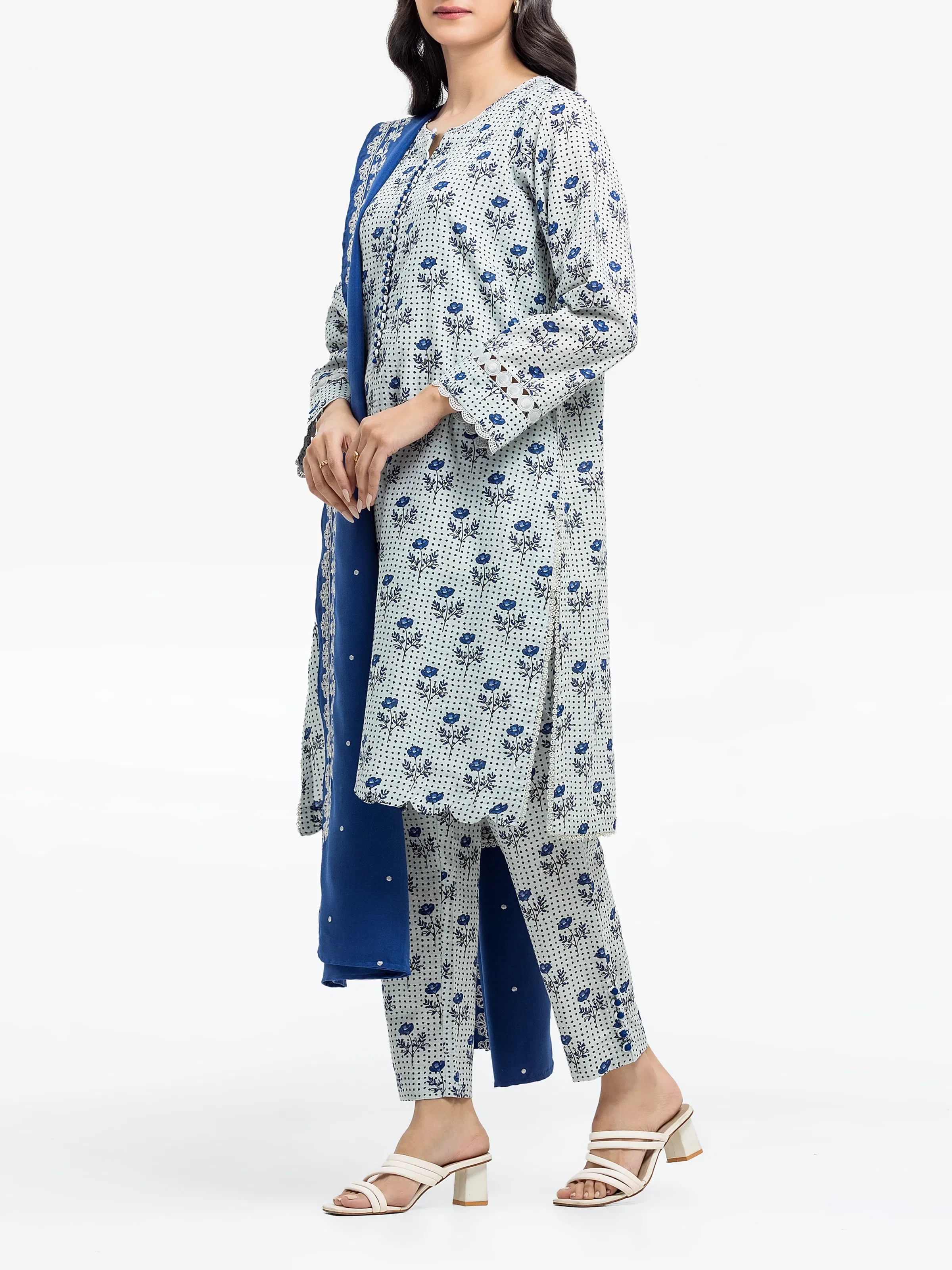 Pret Printed Khaddar Suit - EWTKP24-81531-3P - Image 5