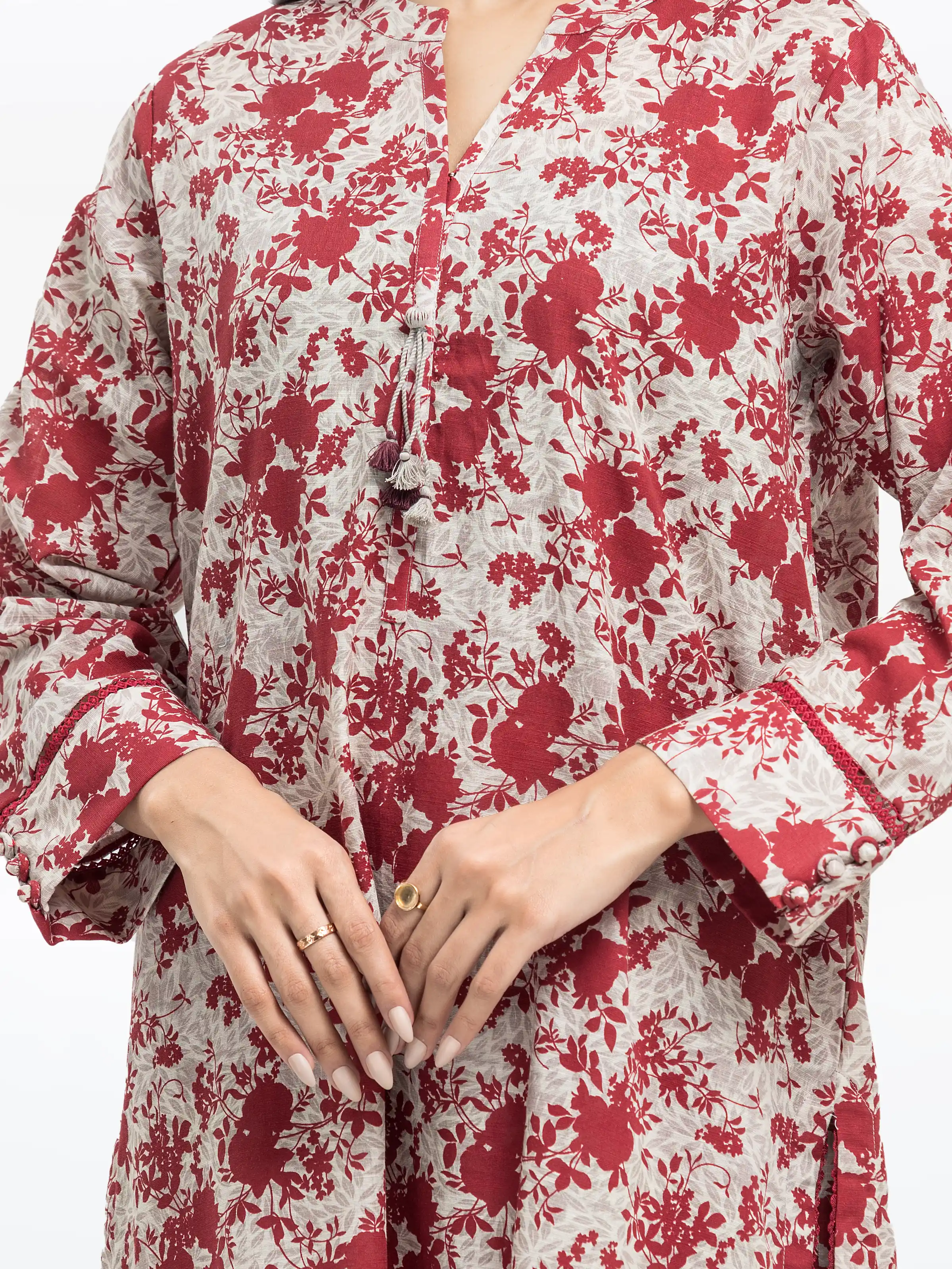Pret Printed Khaddar Suit - EWTKP24-81532-3P - Image 2
