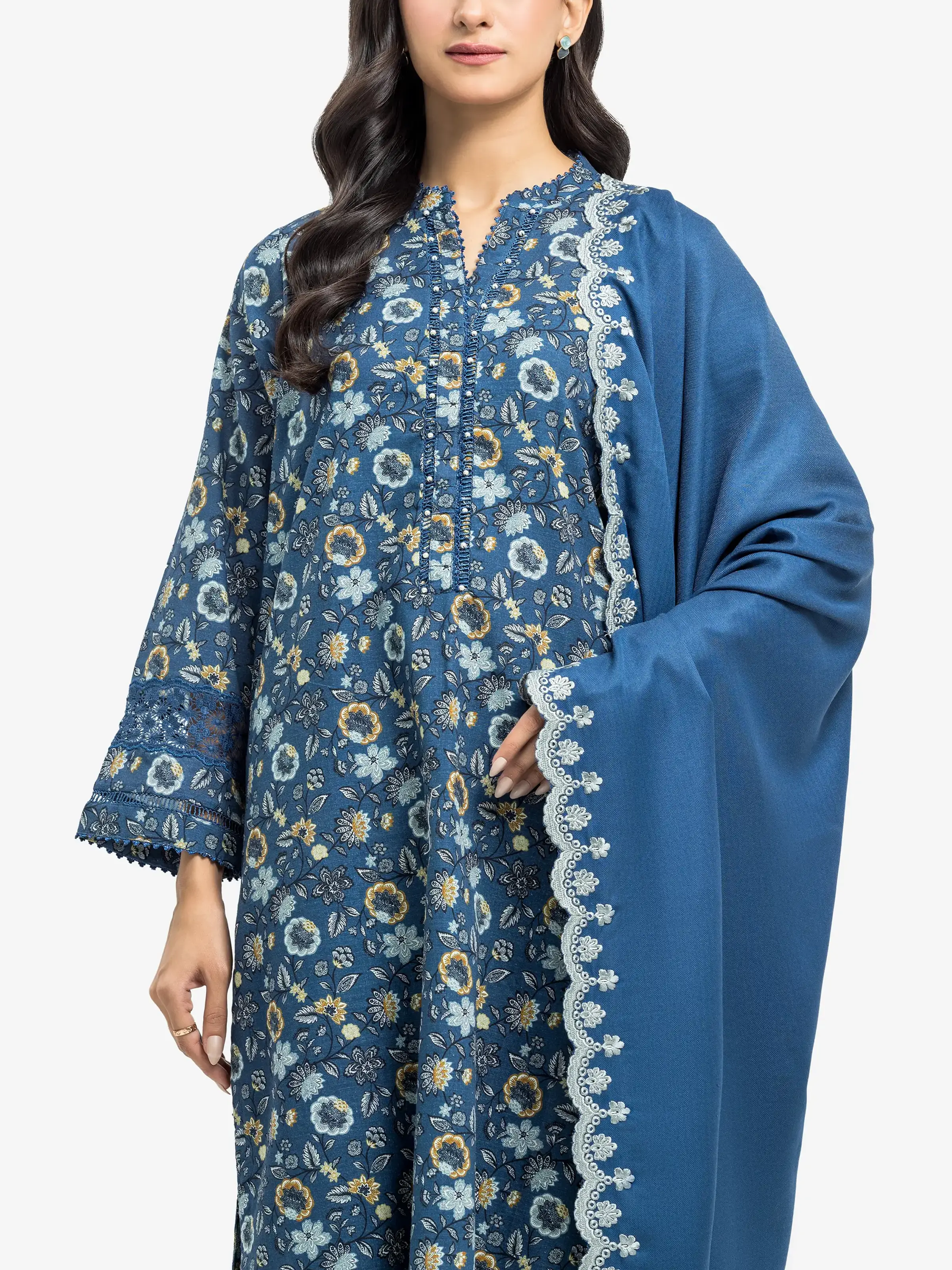 Pret Printed Khaddar Suit - EWTKP24-81533-3P - Image 2