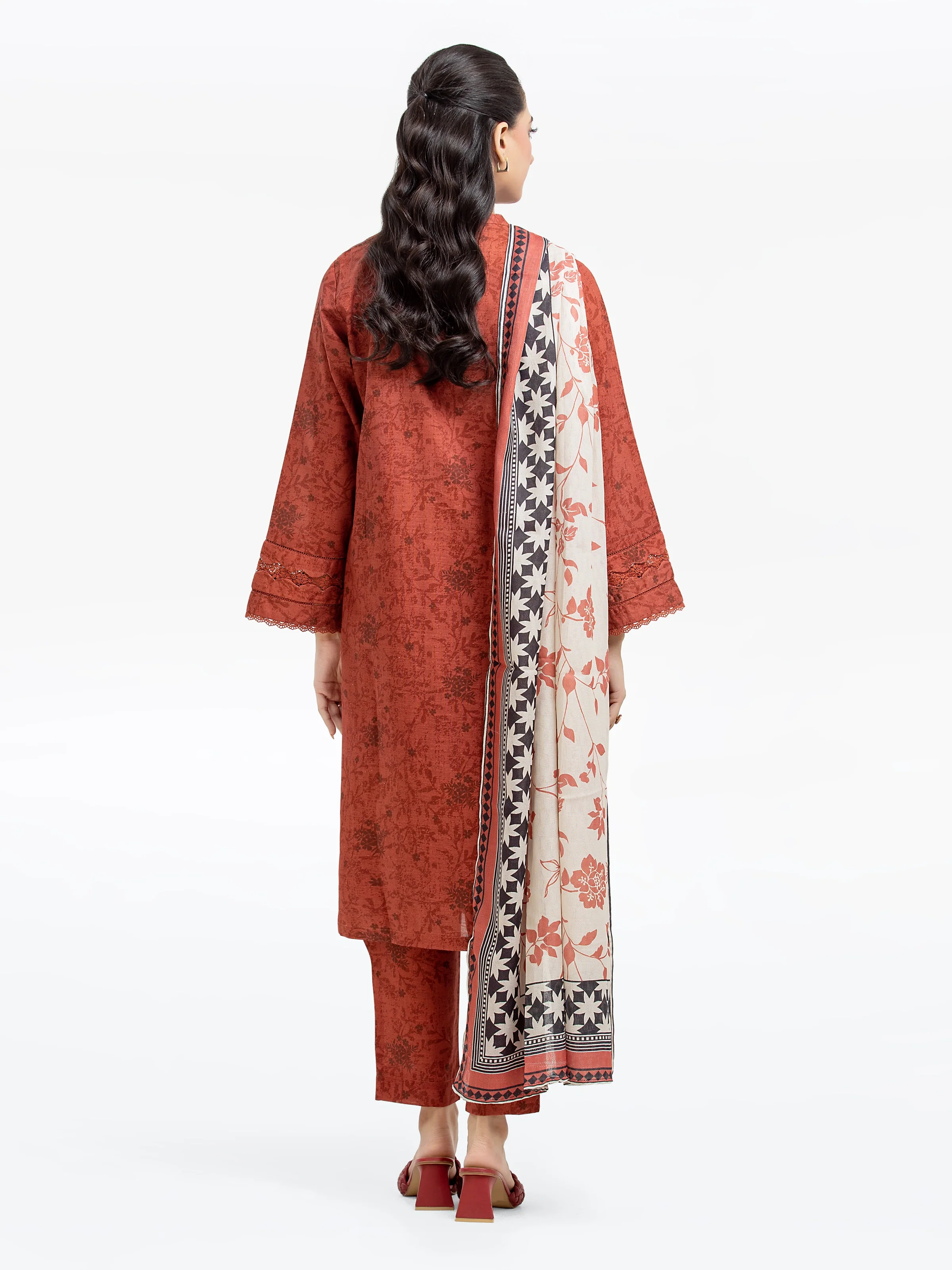 Pret Printed Khaddar Suit - EWTKP24-81535-3P - Image 6