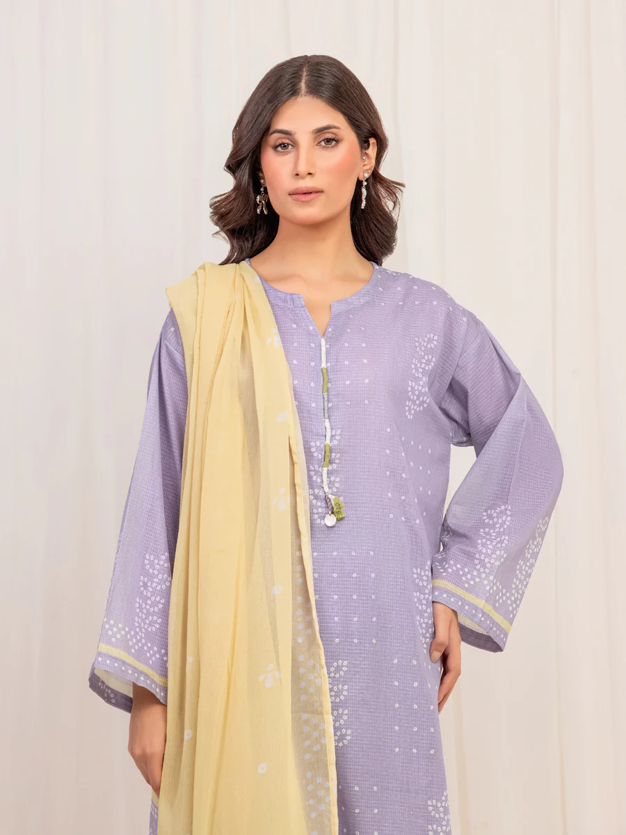 Pret Printed Lawn Slub Suit - EWTKP5-81739-3P - Image 2