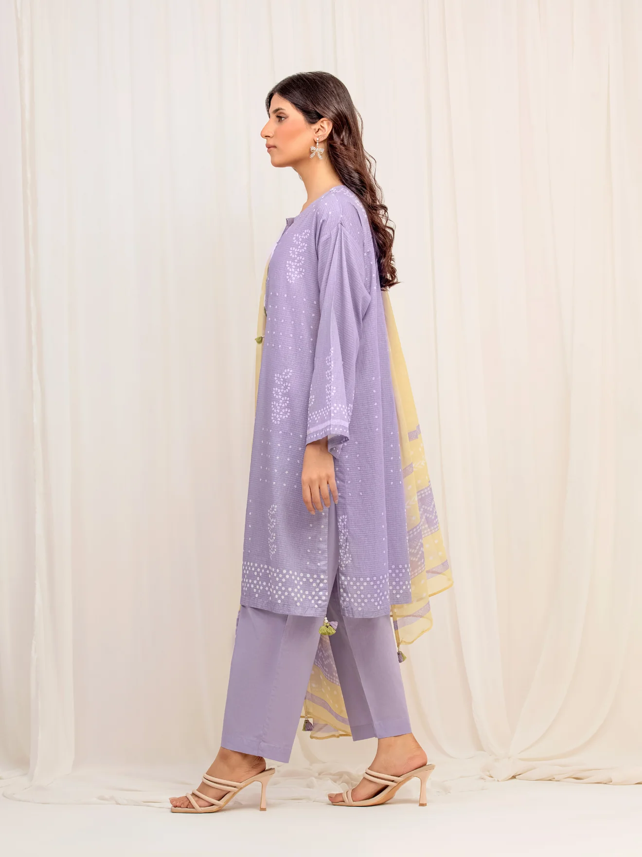 Pret Printed Lawn Slub Suit - EWTKP5-81739-3P - Image 4