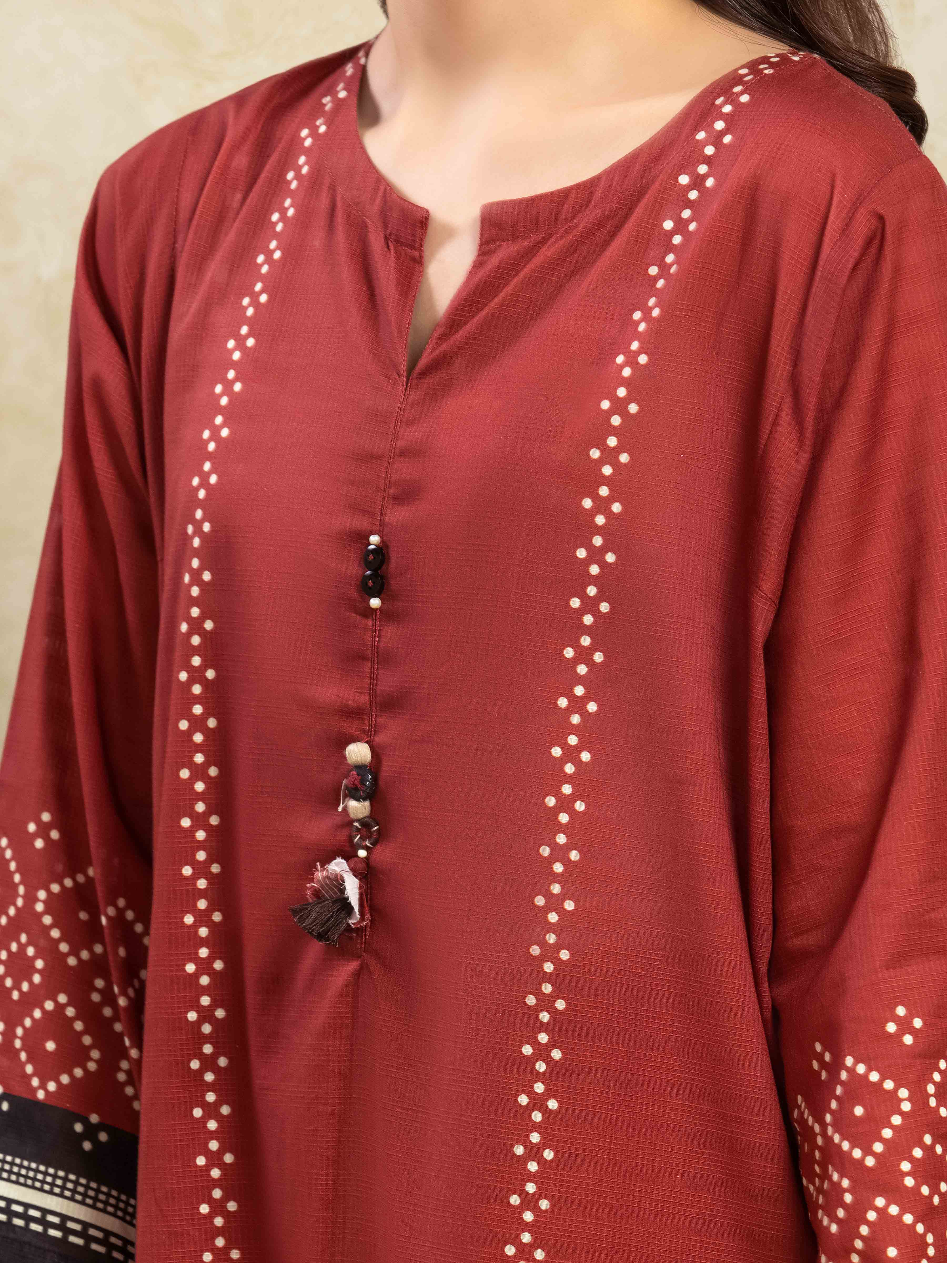 Pret Printed Lawn Slub Suit - EWTKP5-81740-3P - Image 3