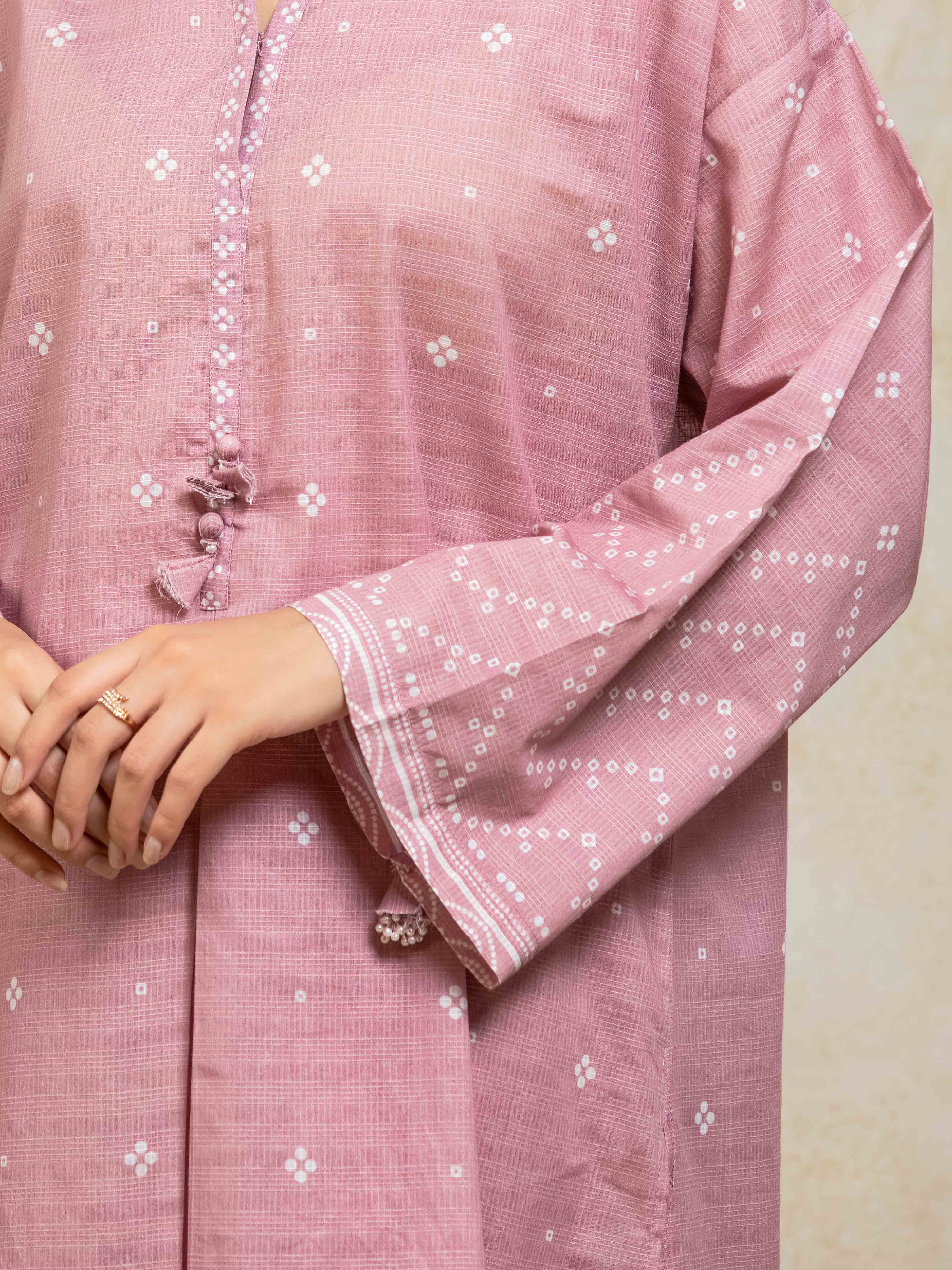 Pret Printed Lawn Slub Suit - EWTKP5-81741-3P - Image 4