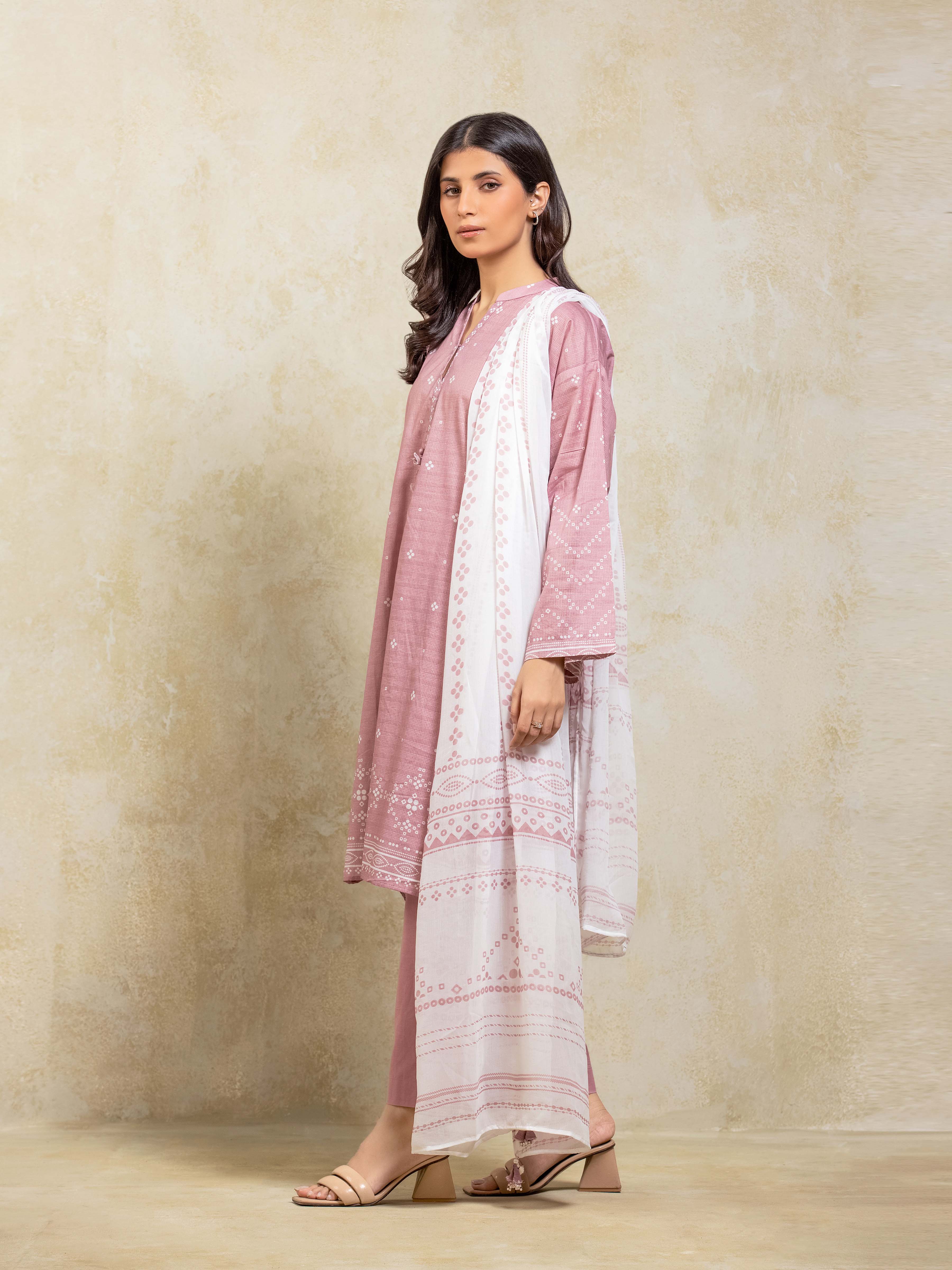 Pret Printed Lawn Slub Suit - EWTKP5-81741-3P - Image 5