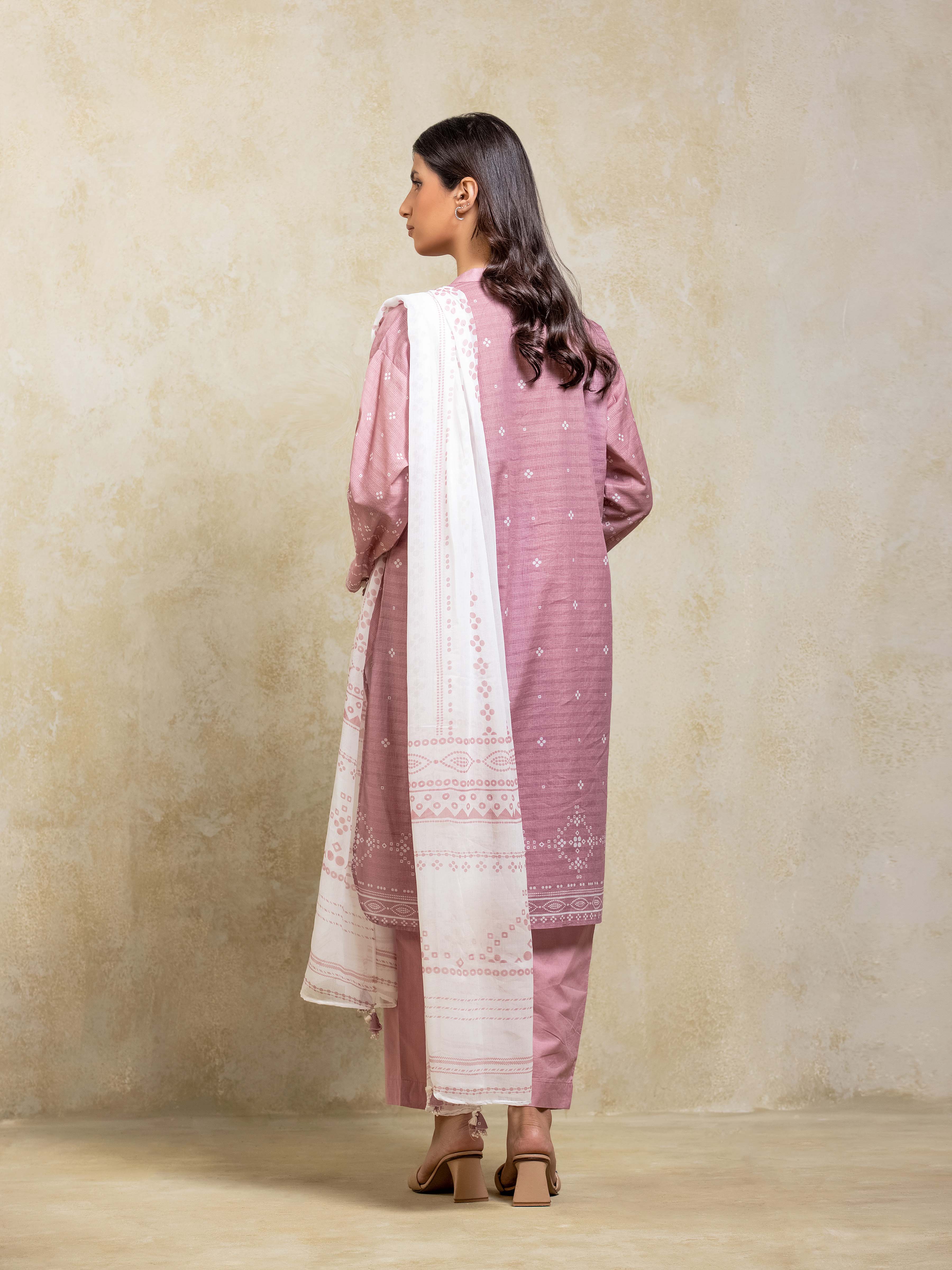 Pret Printed Lawn Slub Suit - EWTKP5-81741-3P - Image 6