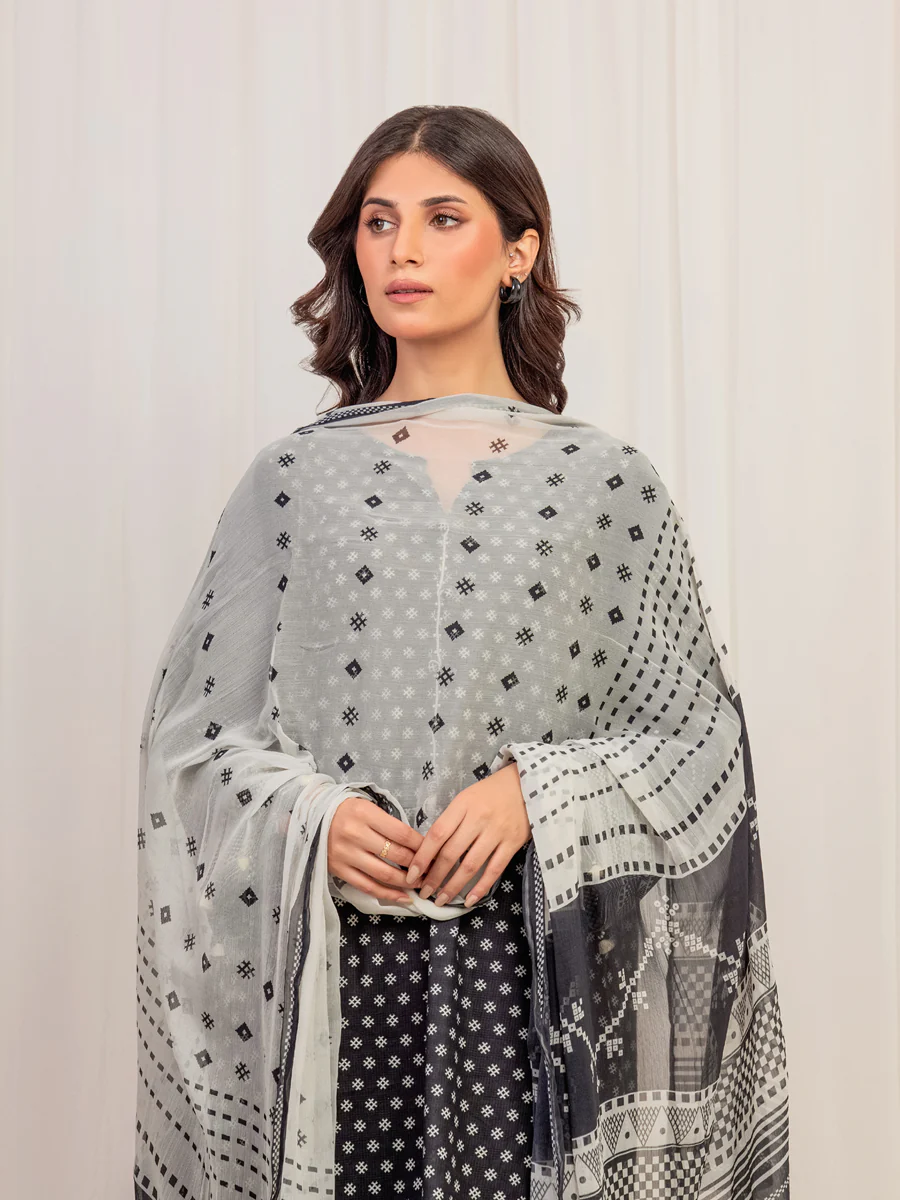 Pret Printed Lawn Slub Suit - EWTKP5-81742-3P - Image 2