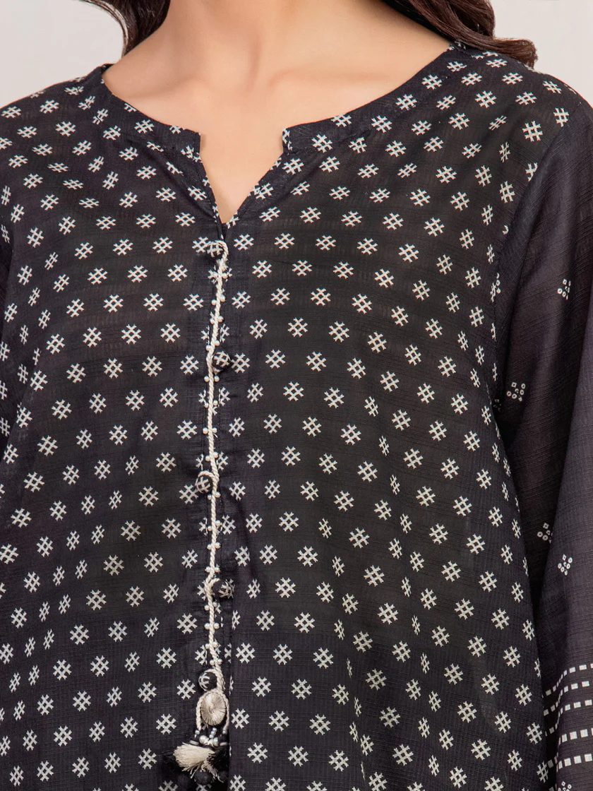 Pret Printed Lawn Slub Suit - EWTKP5-81742-3P - Image 3