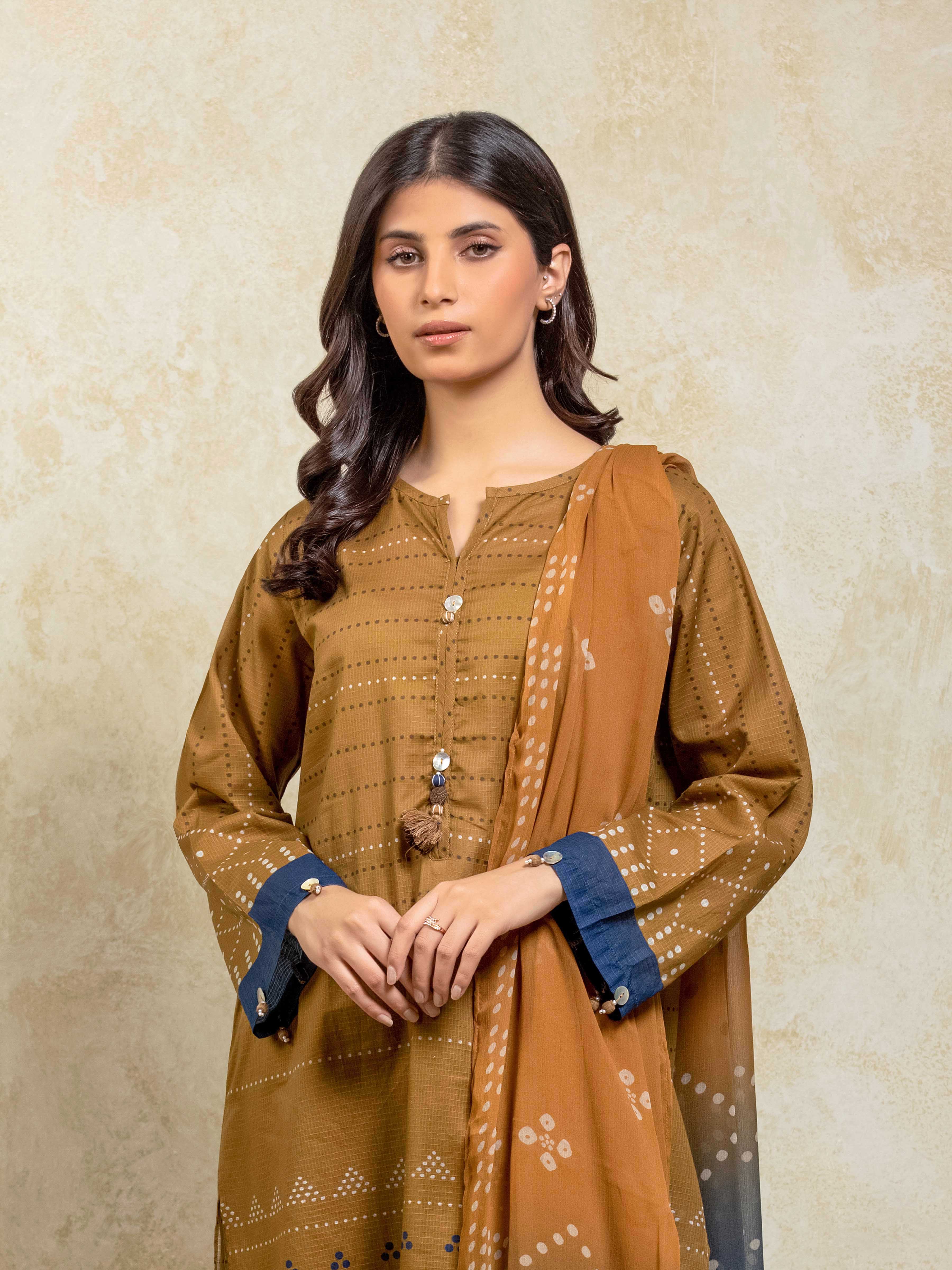 Pret Printed Lawn Slub Suit - EWTKP5-81747-3P - Image 2