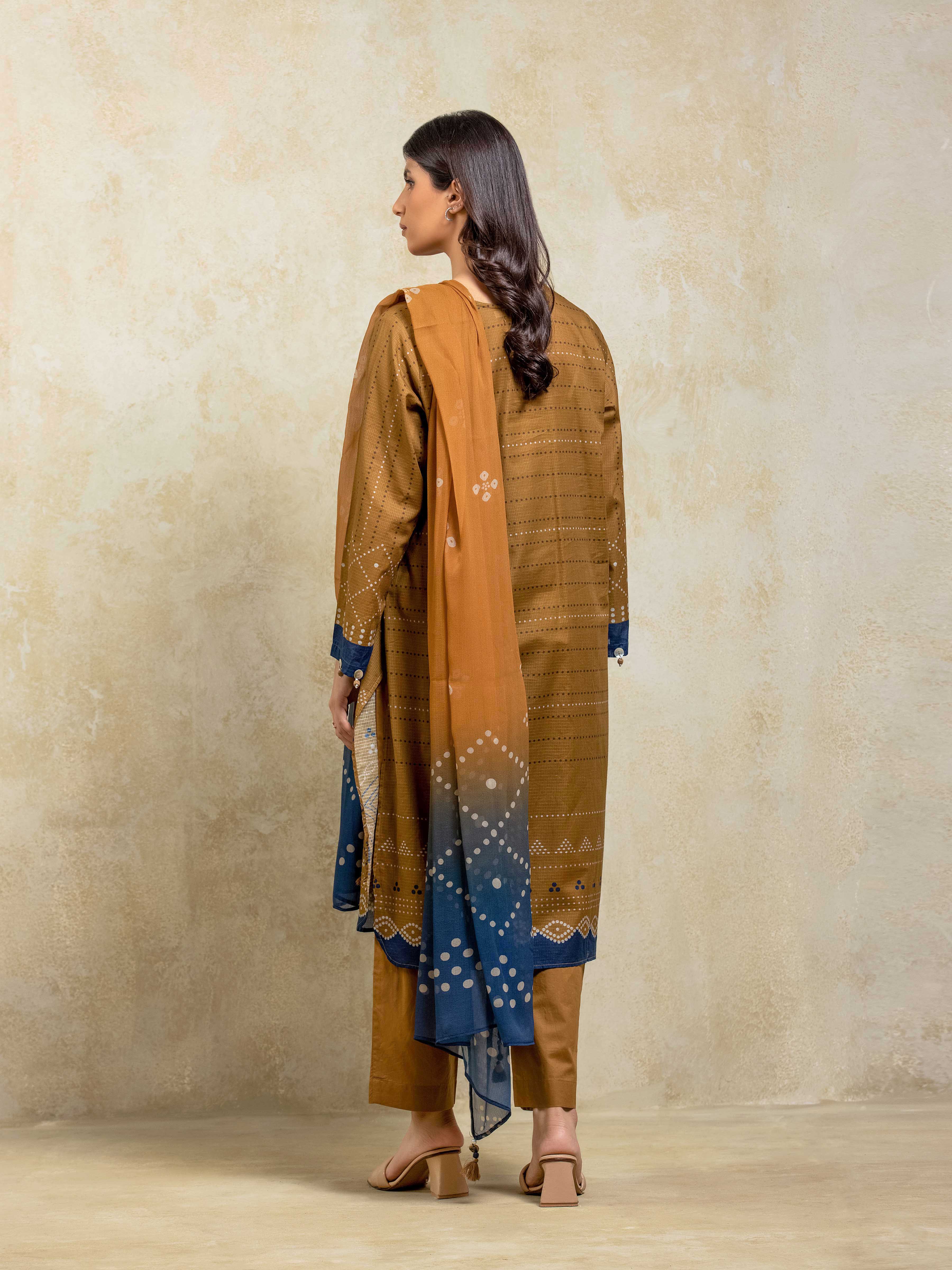 Pret Printed Lawn Slub Suit - EWTKP5-81747-3P - Image 6