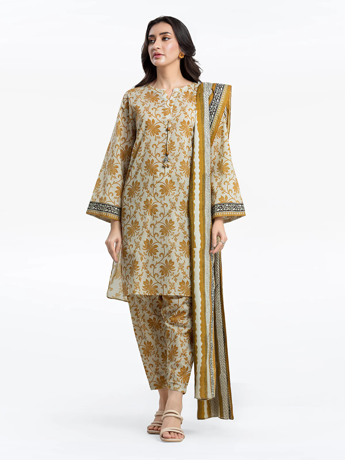 Pret Printed Lawn Suit - EWTKP24-81300-3P