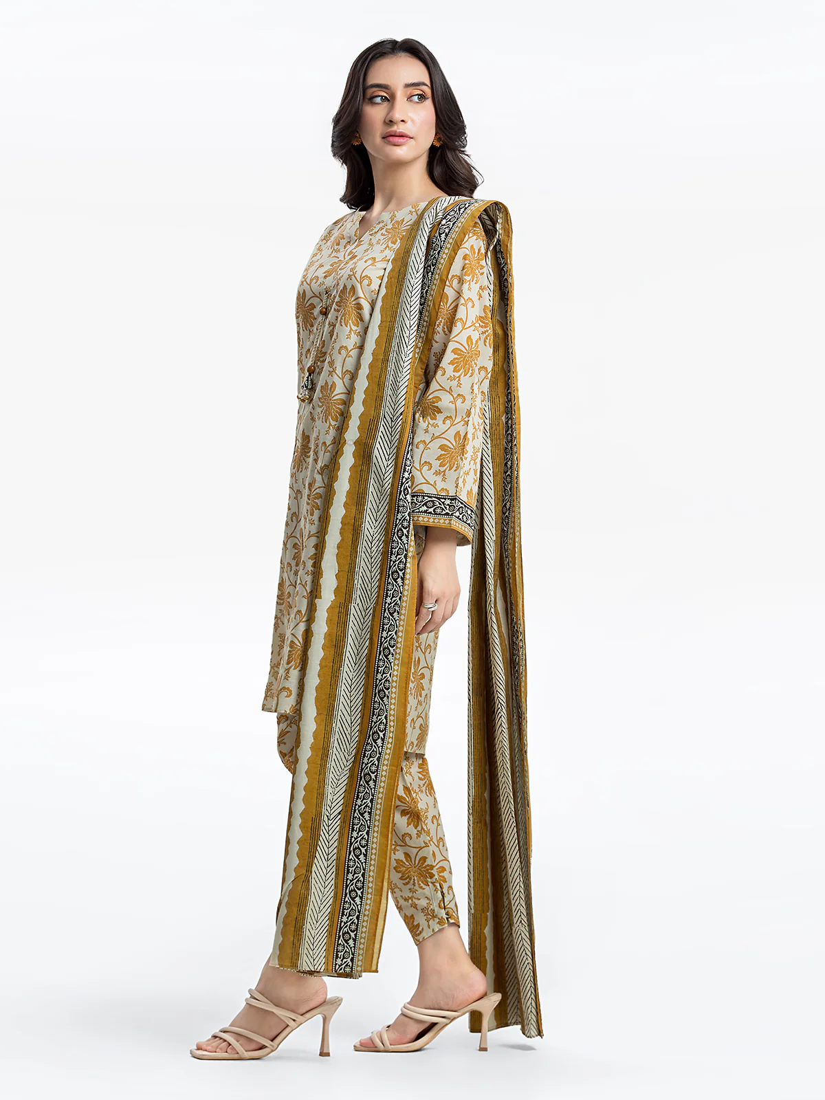 Pret Printed Lawn Suit - EWTKP24-81300-3P - Image 3