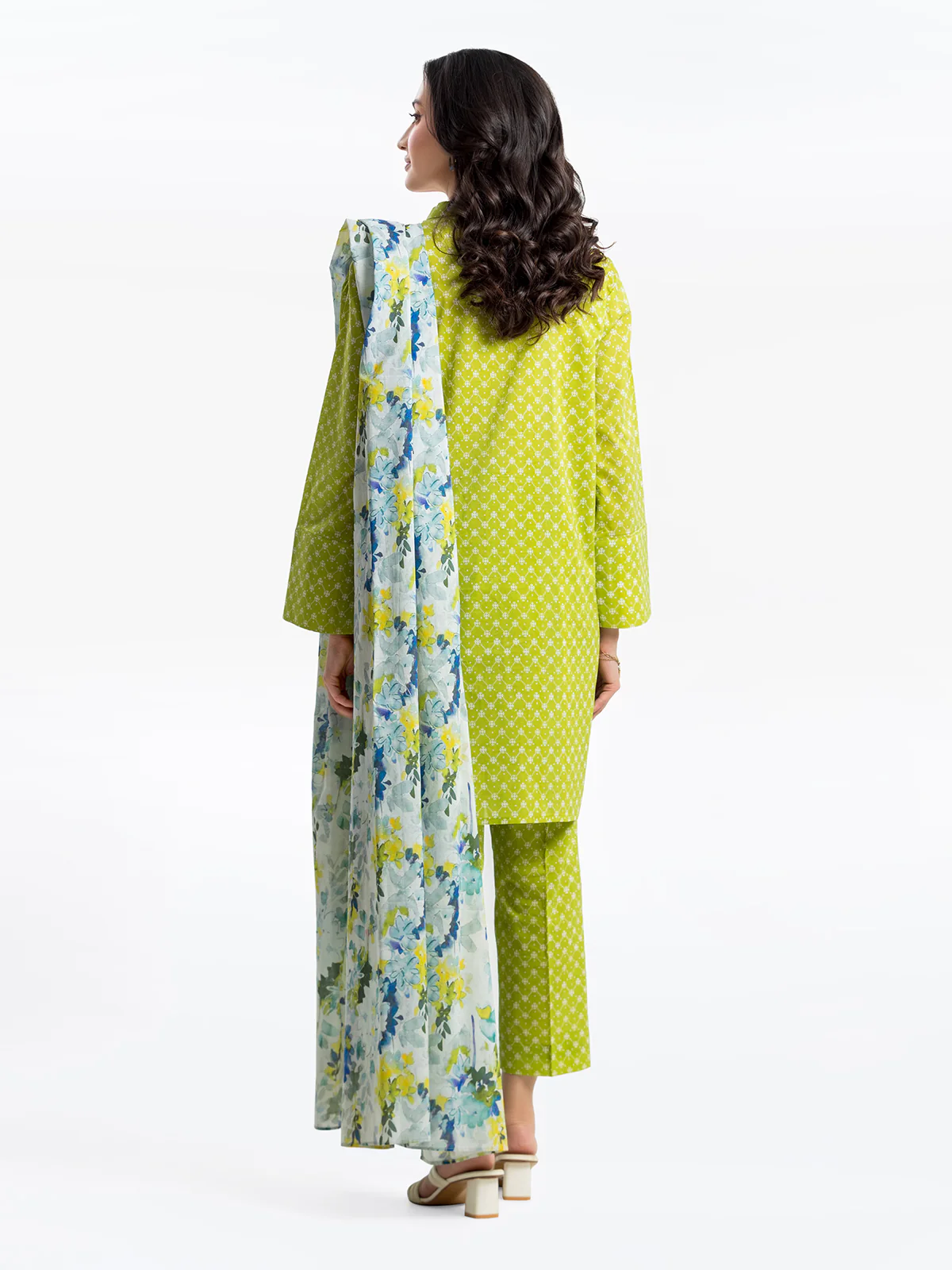Pret Printed Lawn Suit - EWTKP24-81304-3P - Image 5