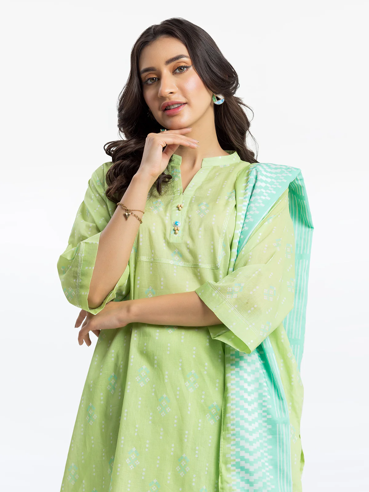 Pret Printed Lawn Suit - EWTKP24-81308-3P - Image 2
