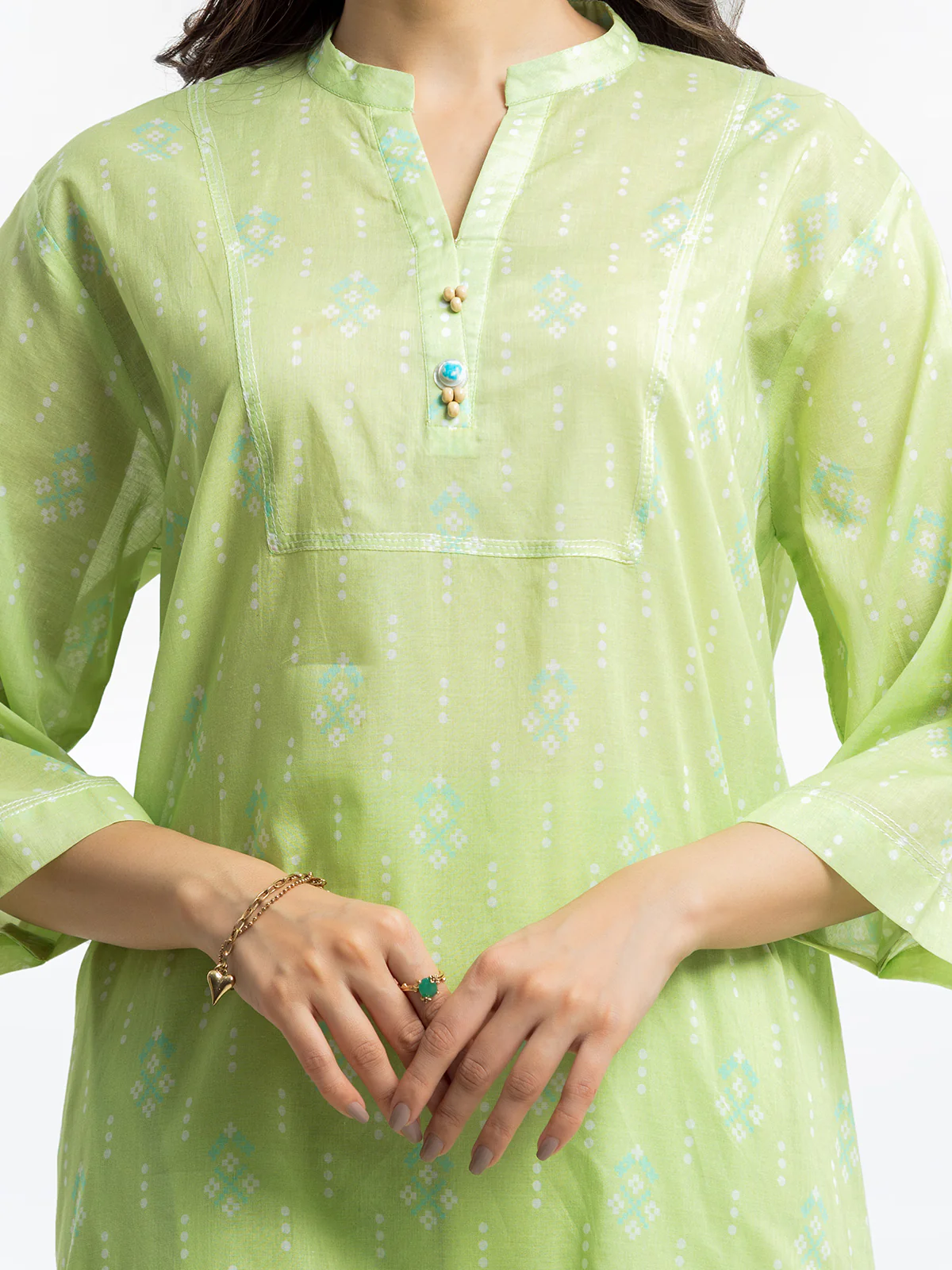 Pret Printed Lawn Suit - EWTKP24-81308-3P - Image 4
