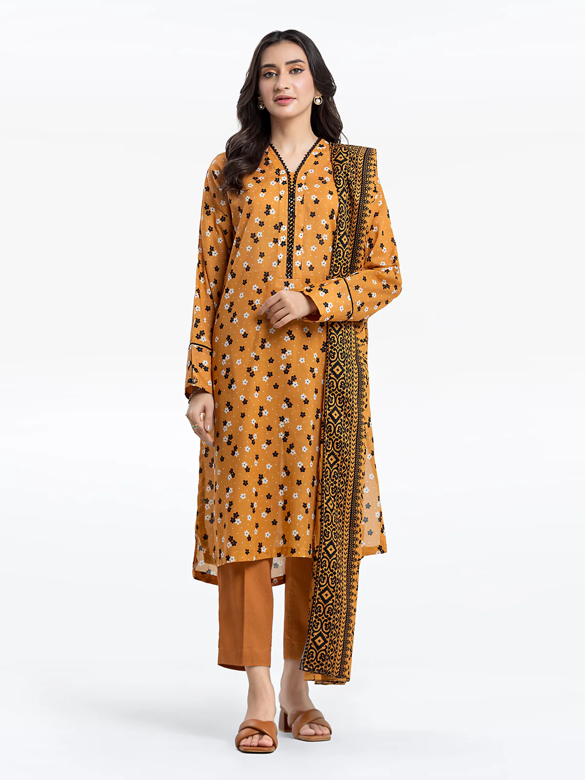 Pret Printed Lawn Suit - EWTKP24-81309-3P