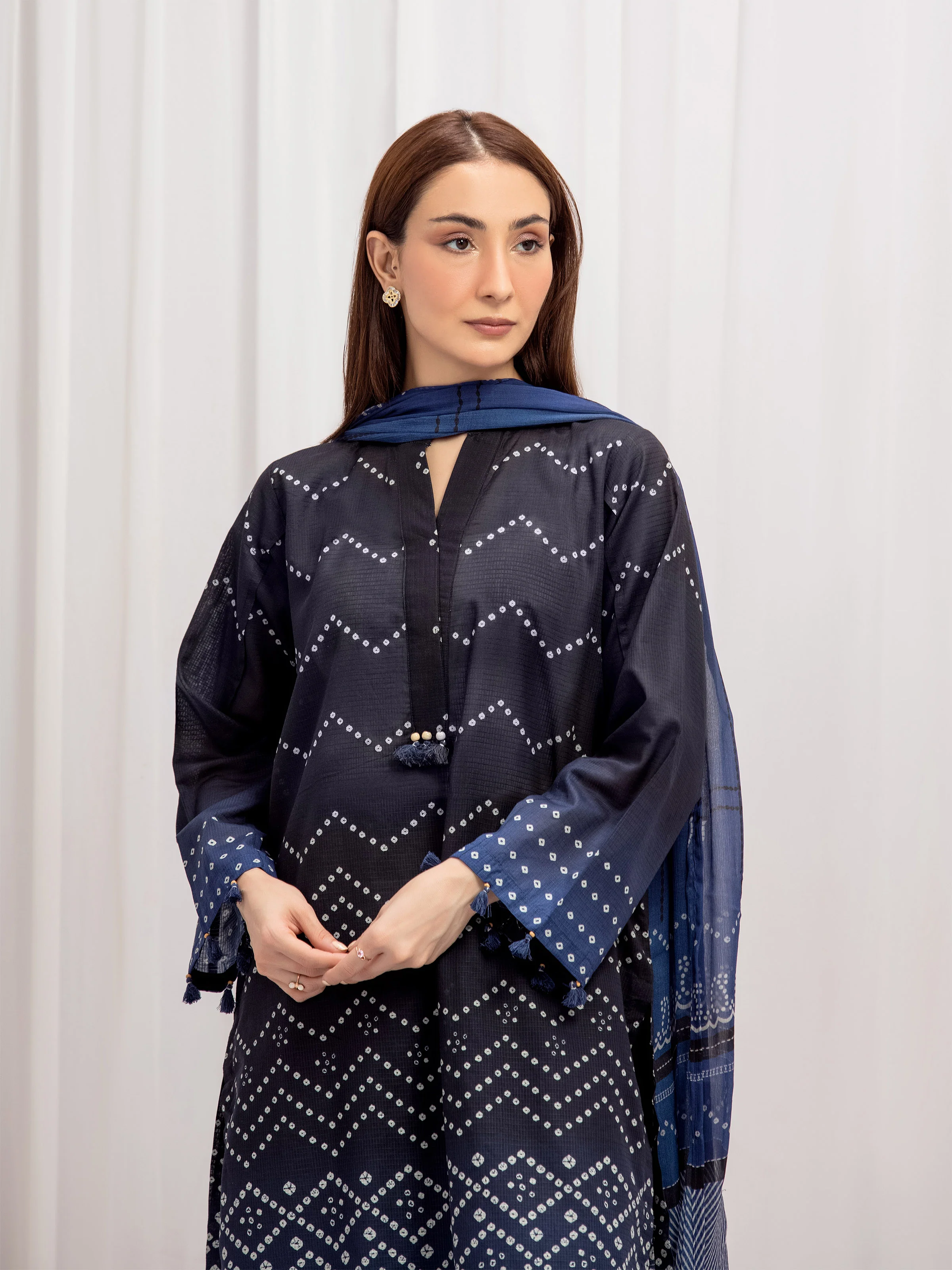 Pret Printed Lawn Slub Suit - EWTKP5-81744-3P - Image 2