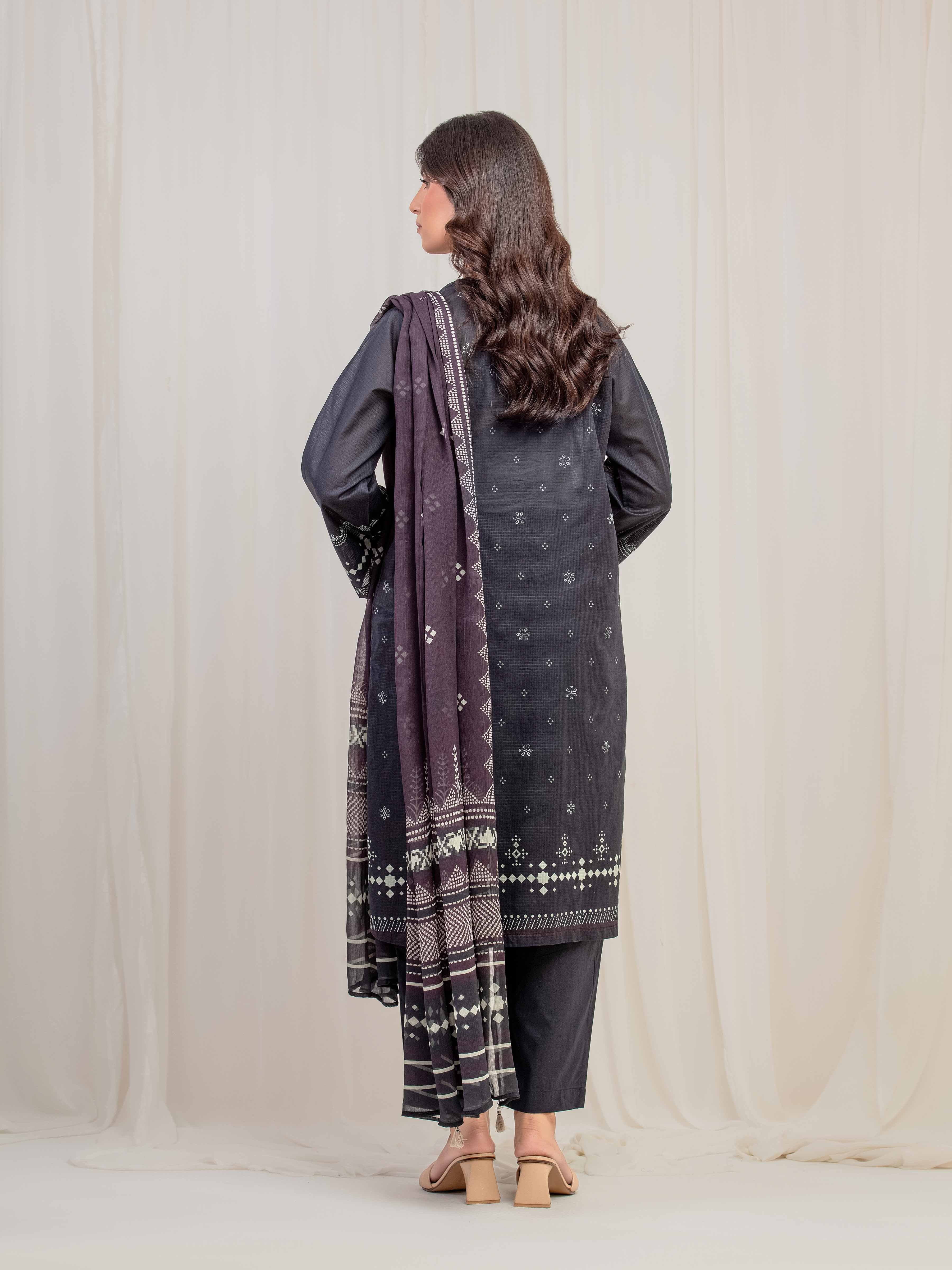 Pret Printed Lawn Suit - EWTKP5-81745-3P - Image 6