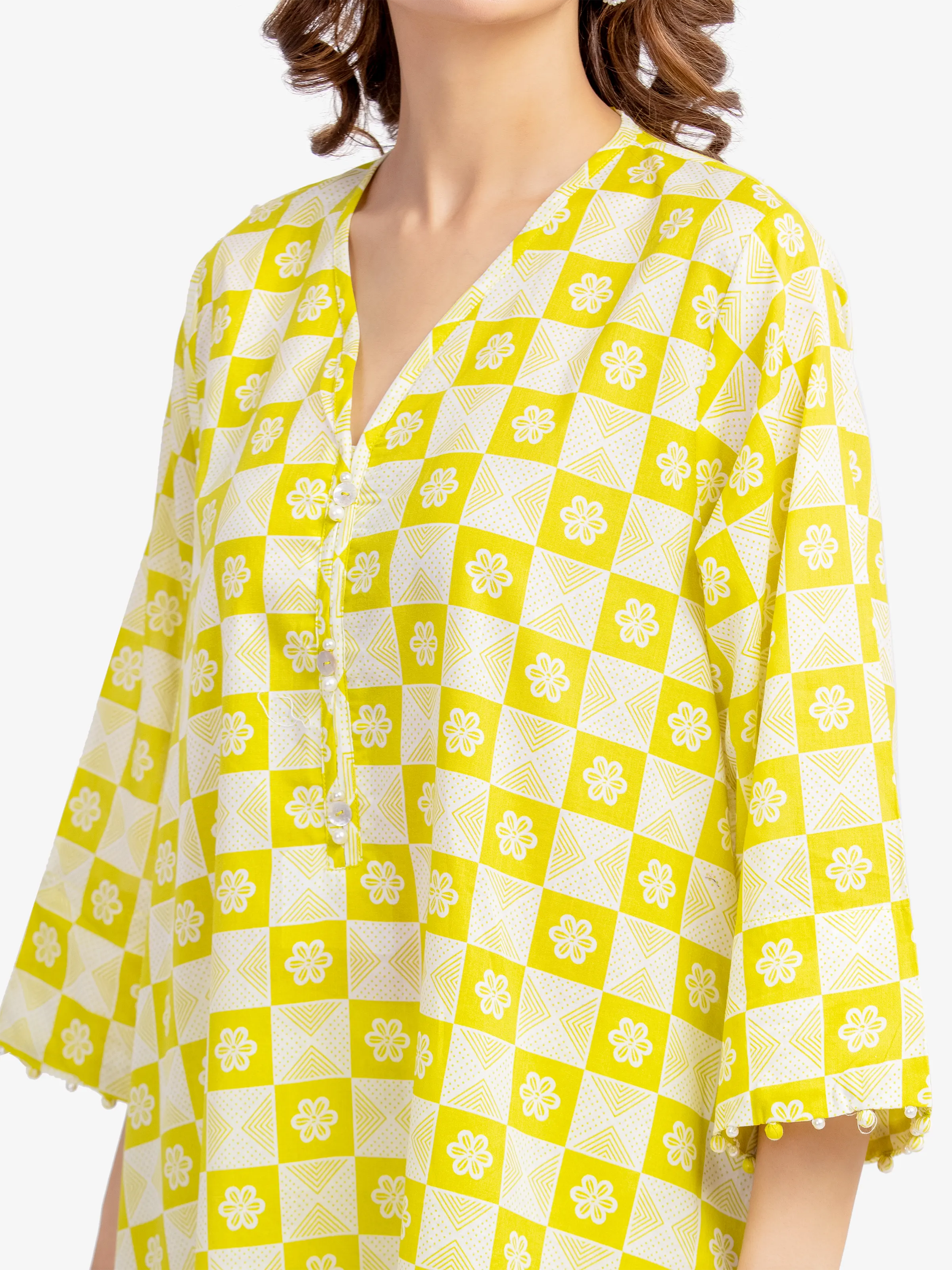Pret Printed Lawn Suit - EWTKP5-81990-3P - Image 3