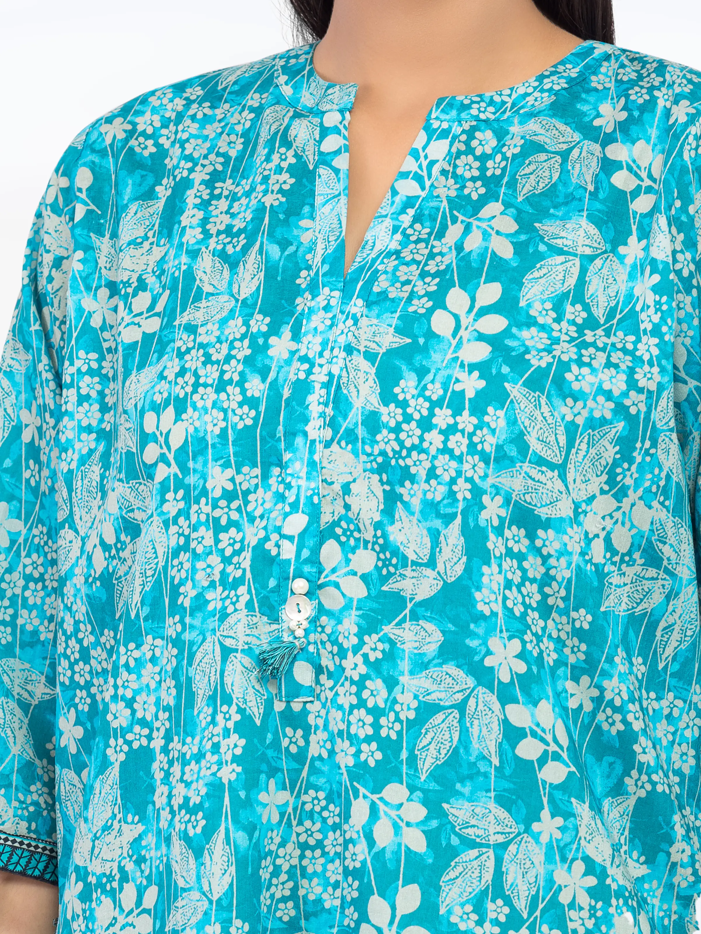 Pret Printed Lawn Suit - EWTKP5-81994-3P - Image 3