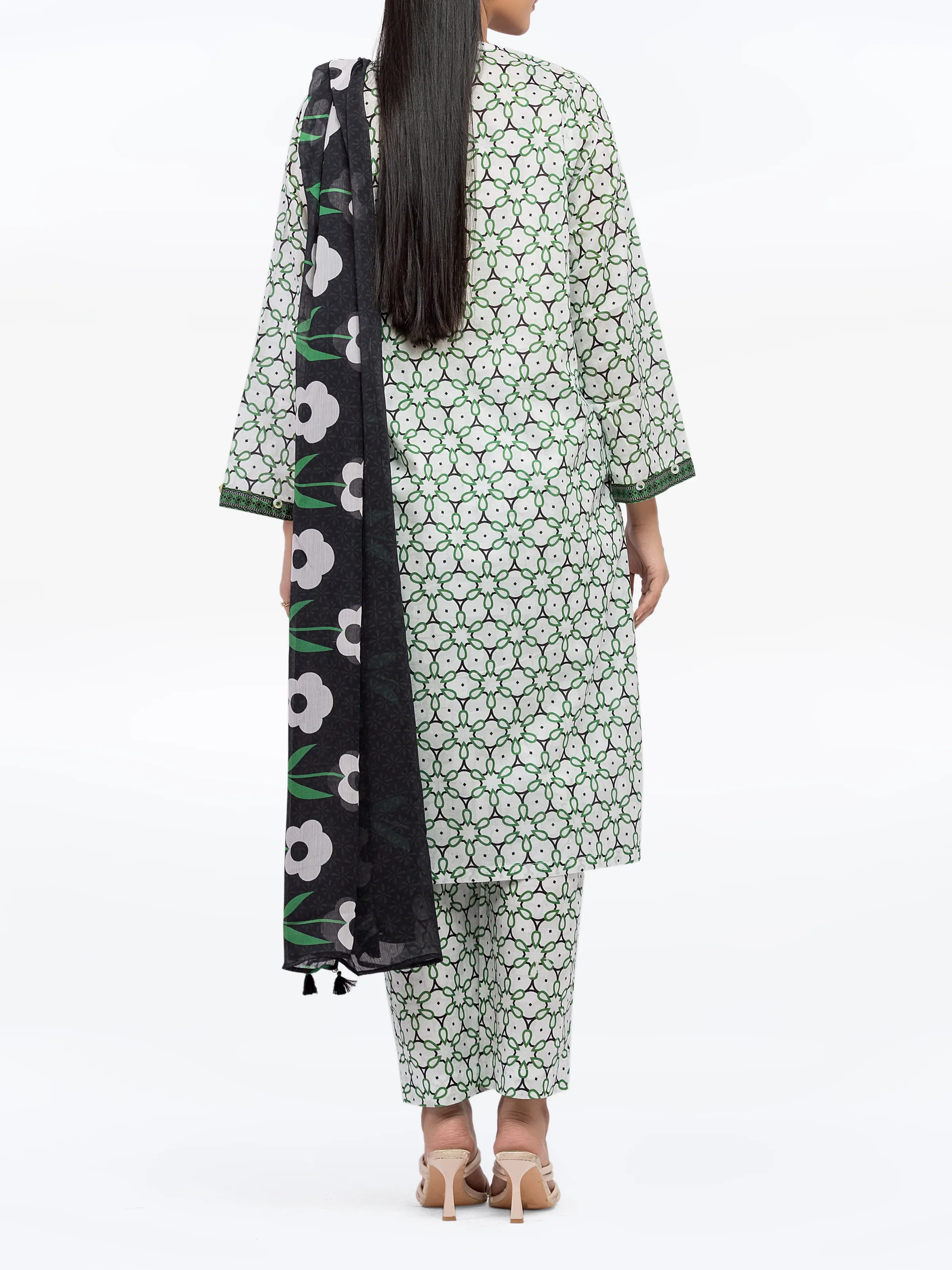 Pret Printed Lawn Suit - EWTKP5-82000-3P - Image 6