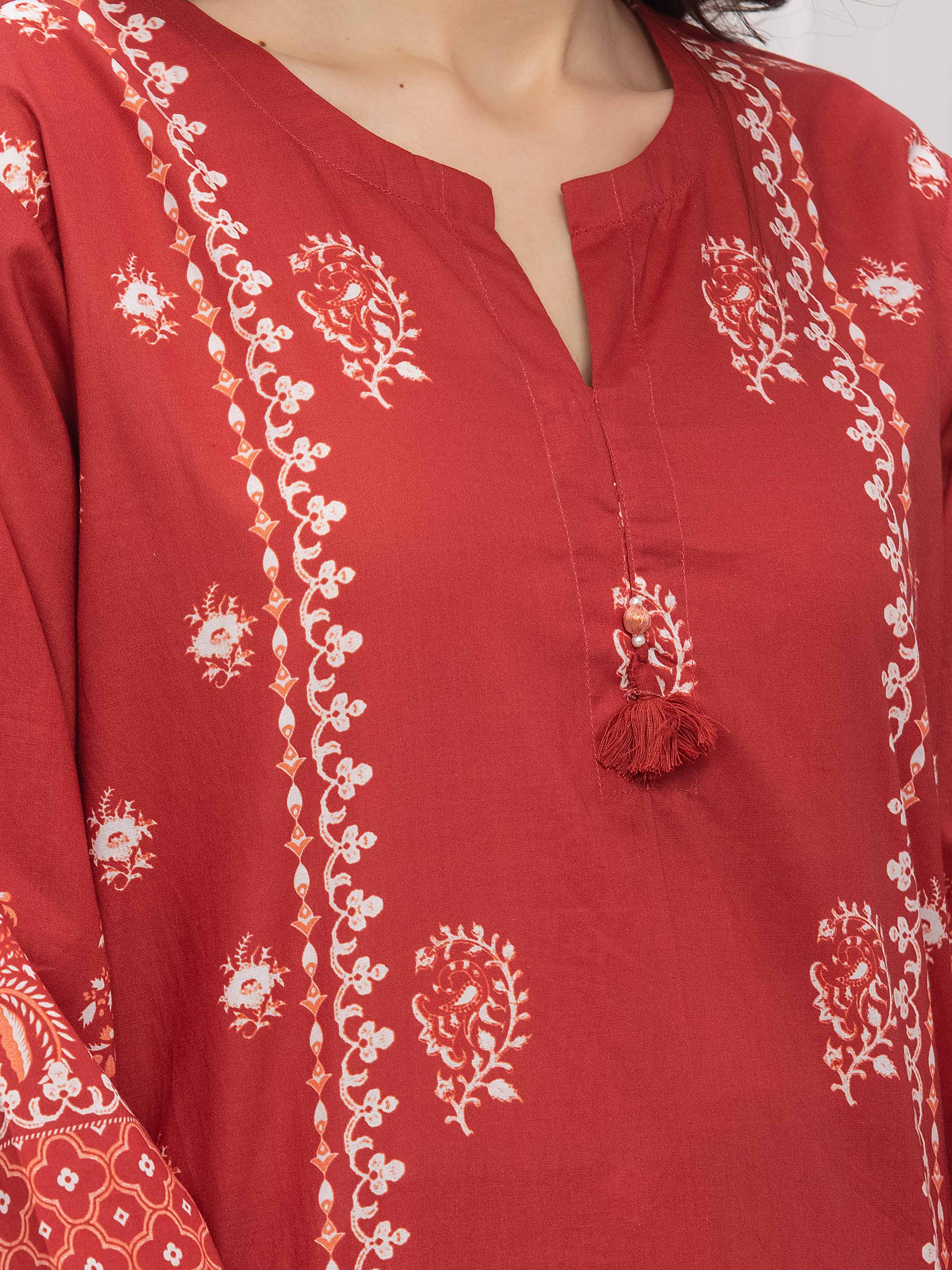 Pret Printed Lawn Suit - EWTKP5-82495-3P - Image 4