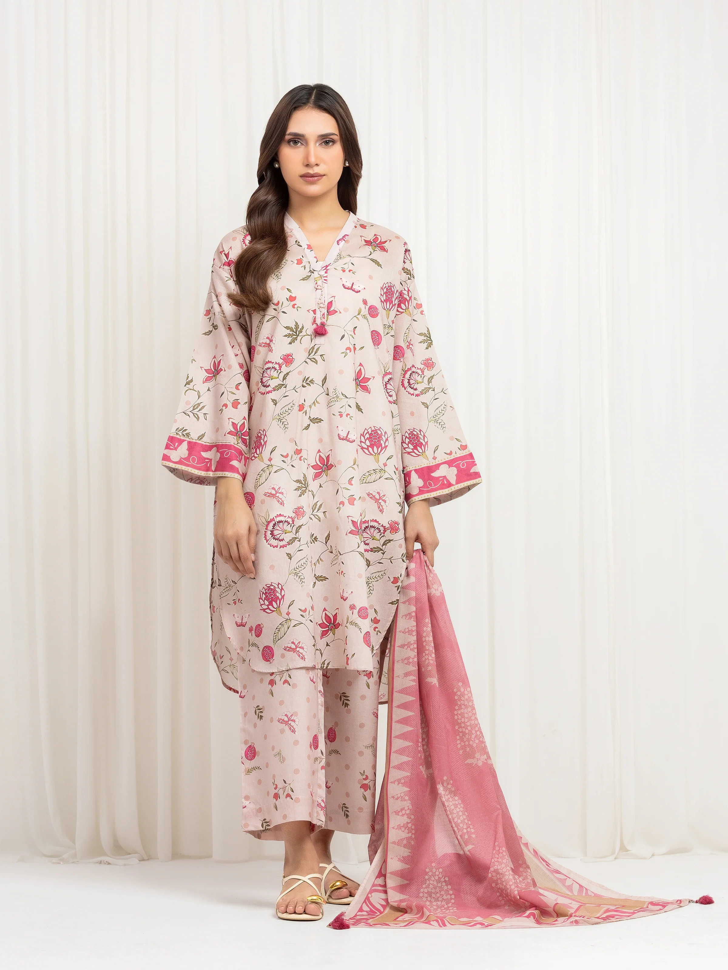 Pret Printed Lawn Suit - EWTKP6-86055-3P