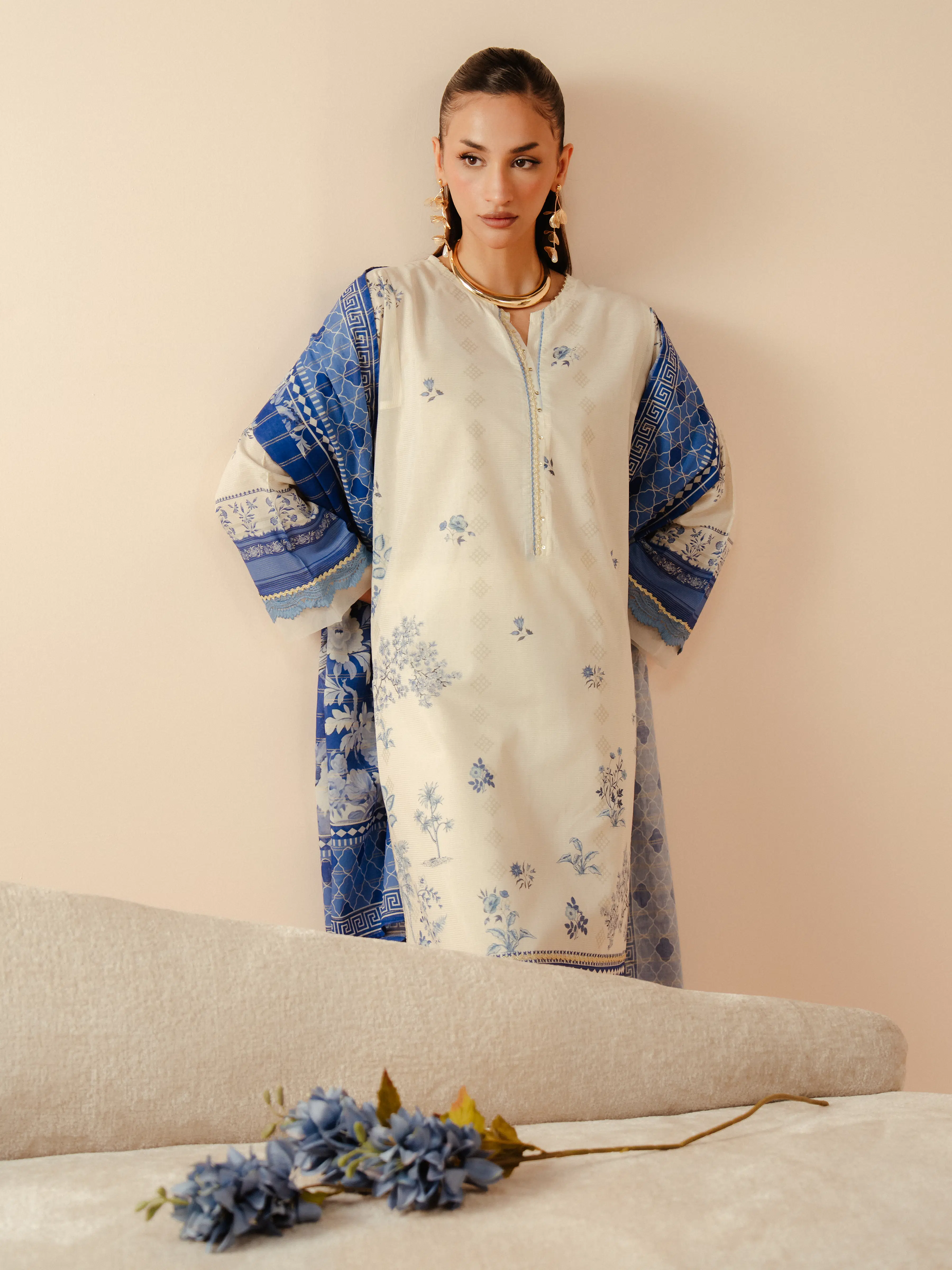 Pret Printed Mesuri Suit - EWTKP5-81720-3P - Image 5