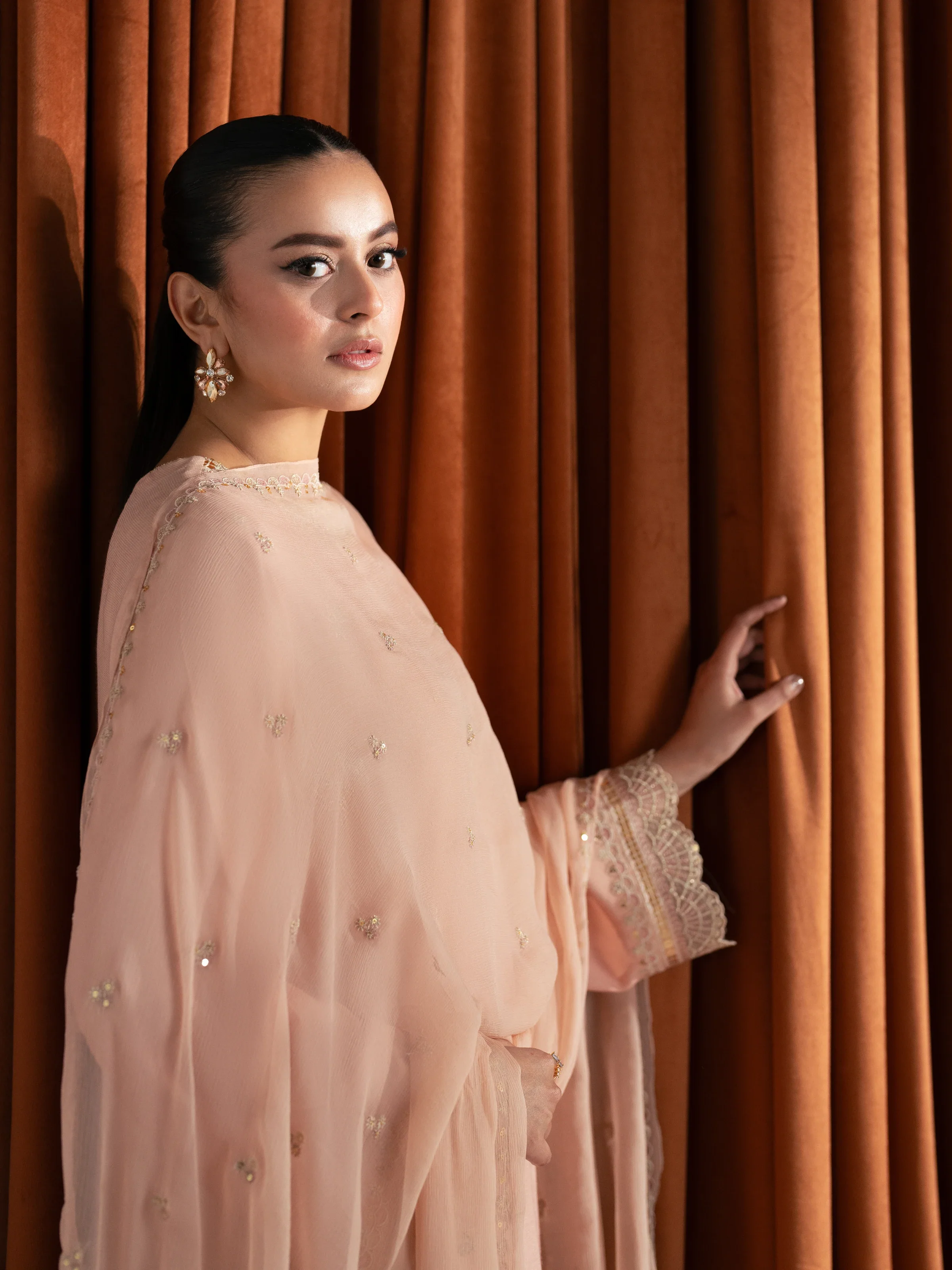 Pret Embroidered Raw Silk Suit - EWTPLE24-00036-3P - Image 2